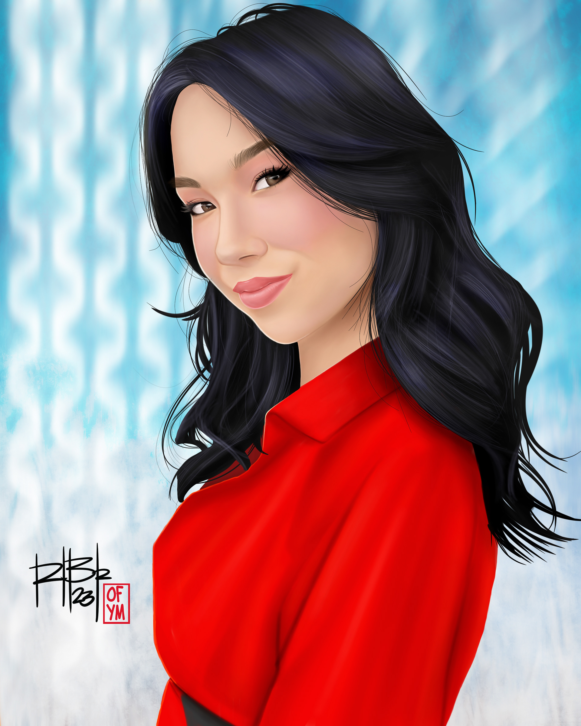 Digital Hand Drawn Portrait