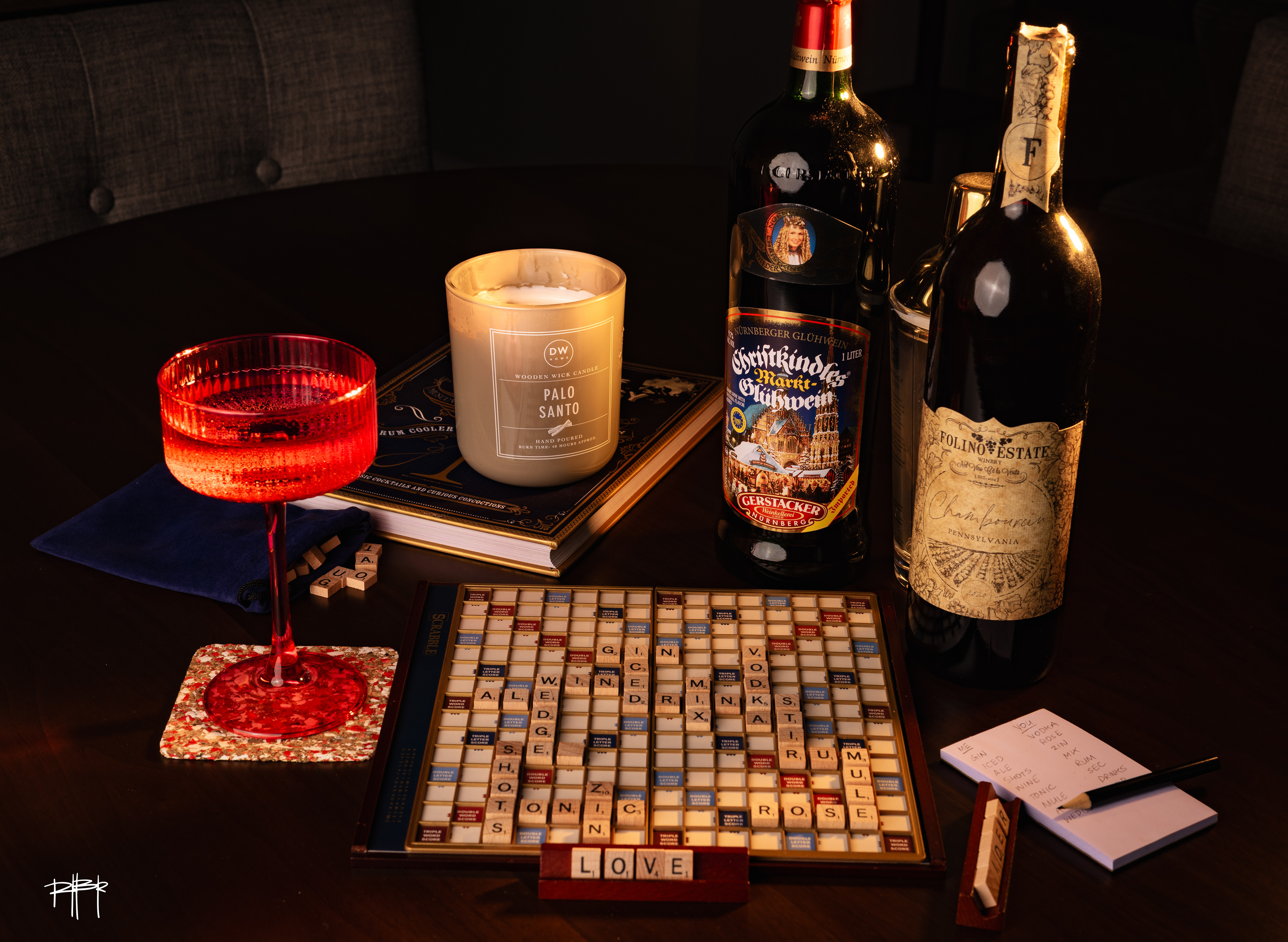 Scrabble Adult Drinks theme