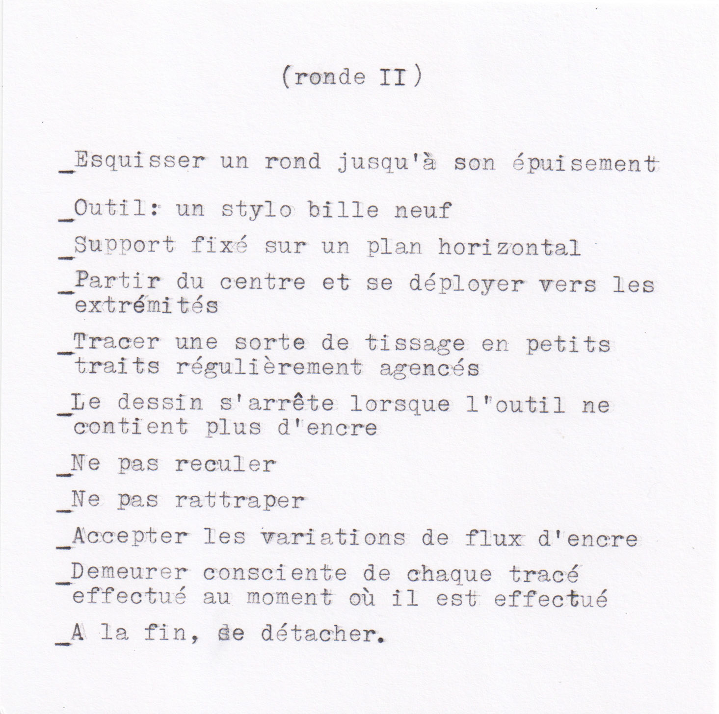 Protocole de "Ronde II" © Alexia Atmouni