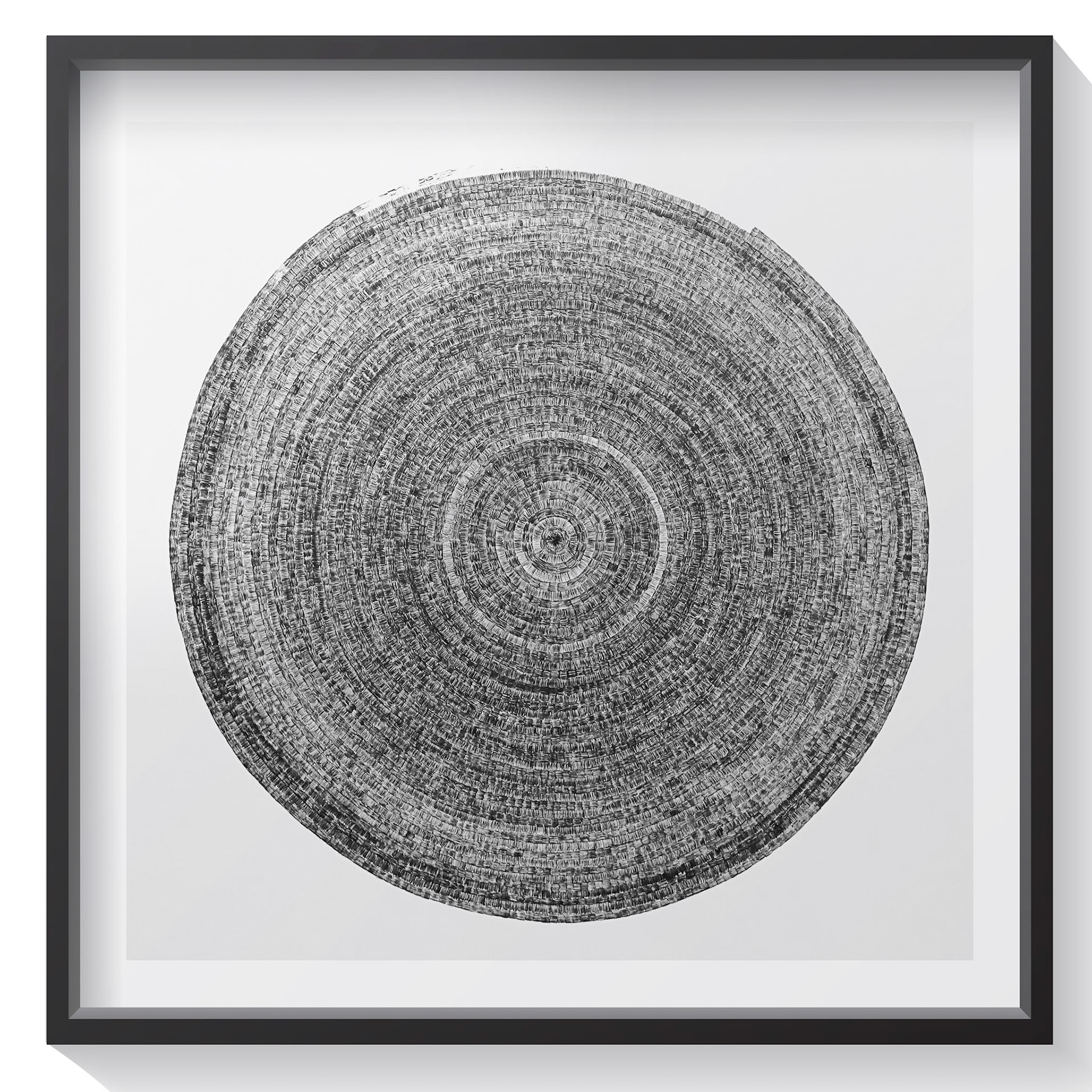 Ronde II, 2009 70 x 70 cm, stylo bille sur papier © Alexia Atmouni