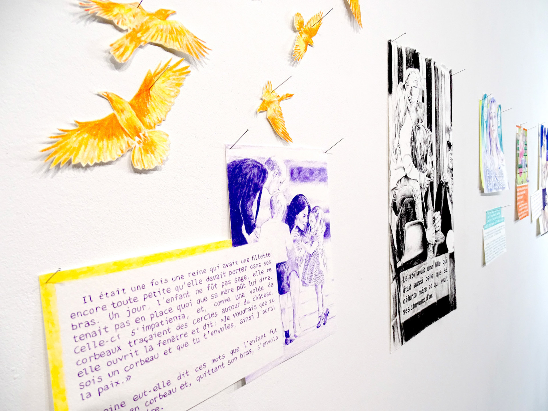 Vue de l'exposition Tire la chevillette, 2024, Atelier Bletterie© Alexia Atmouni
