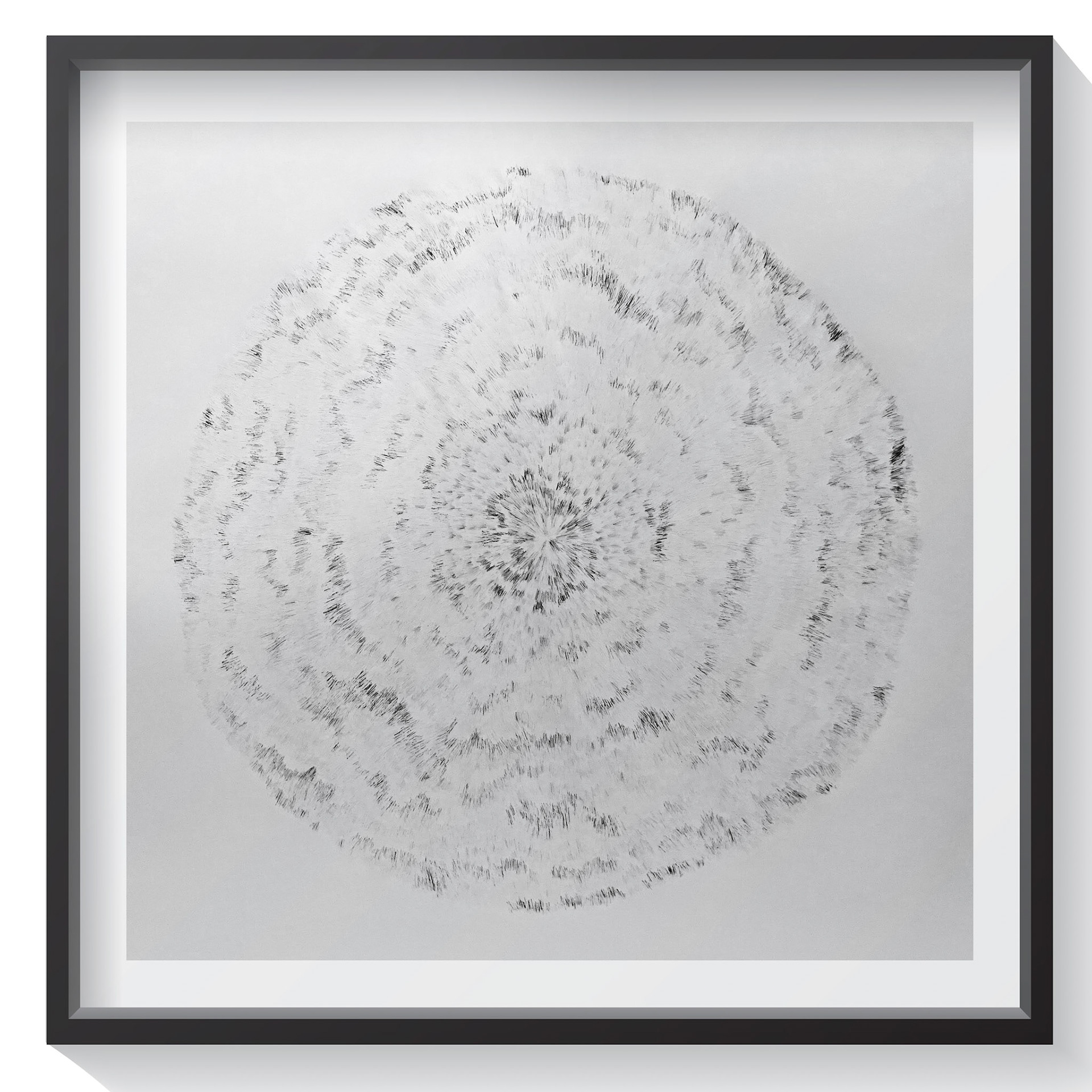 Fin de course, 2020 90x90 cm, stylo bille sur papier © Alexia Atmouni