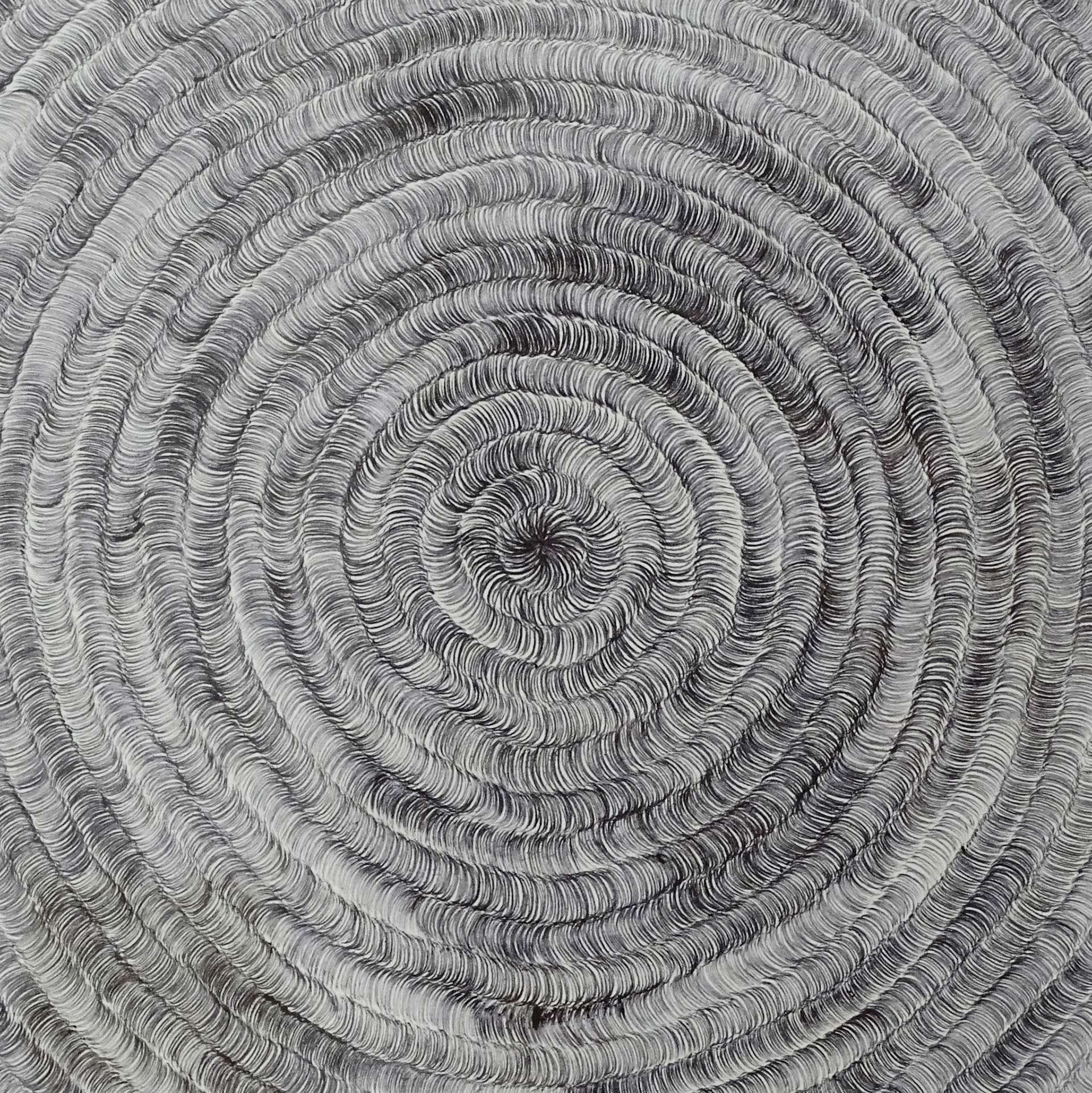 Cils (détail) 2019 90 x 90 cm, stylo bille sur papier © Alexia Atmouni