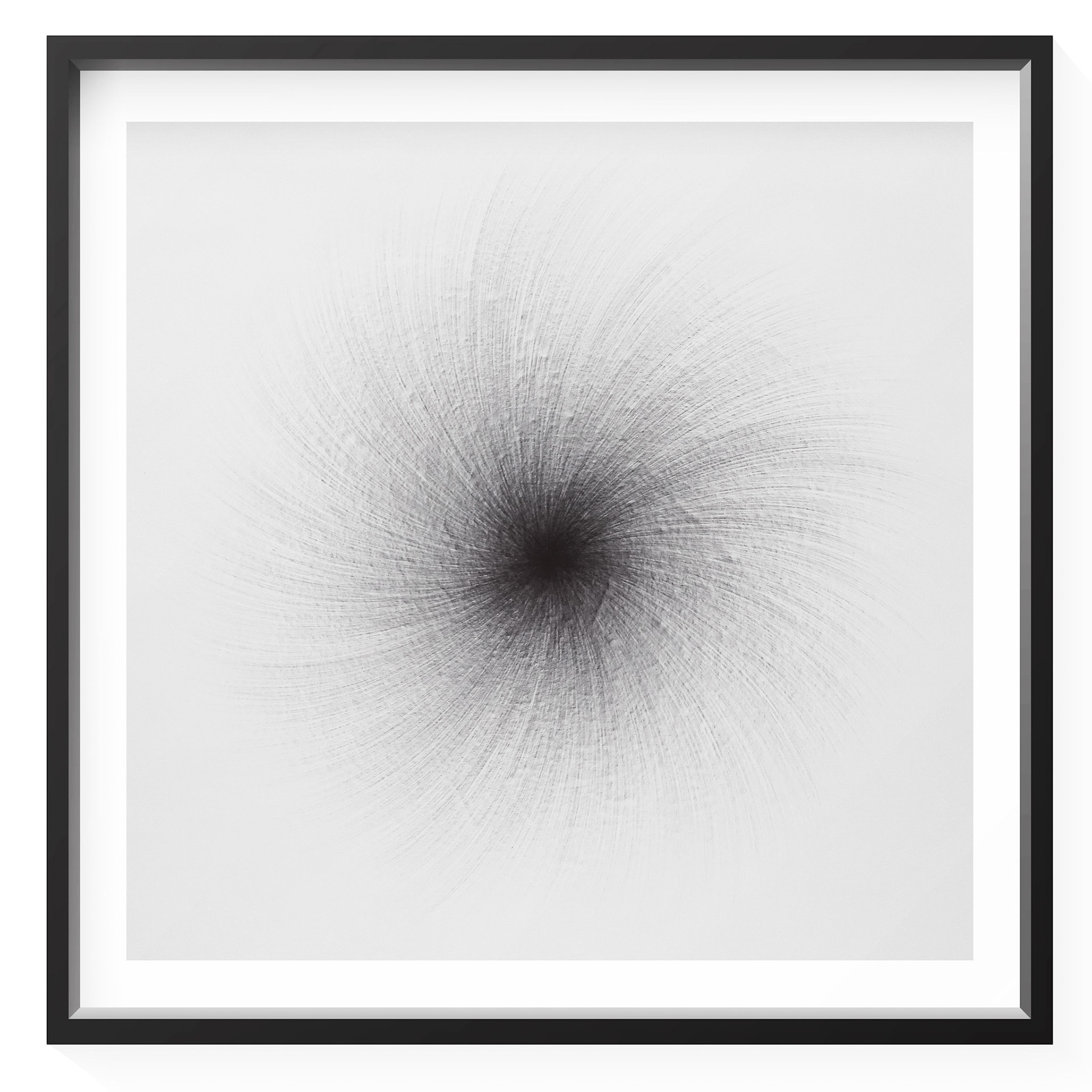 Effleurements (série des Dessins méditatifs), 2021, stylo bille sur papier, 90 x 90 cm © Alexia Atmouni
