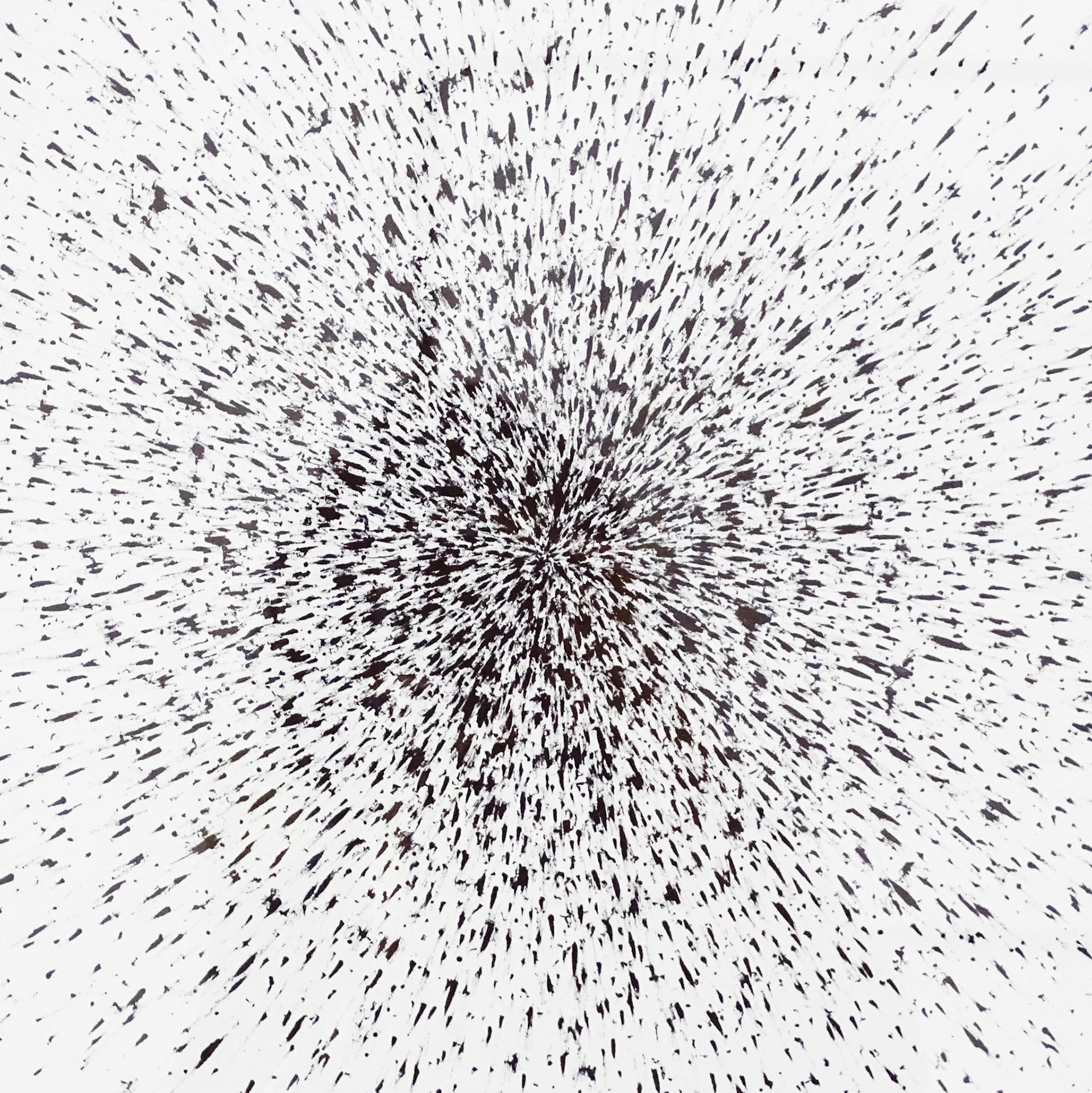 Bavures (détail), 2019 90 x 90 cm, stylo bille sur papier © Alexia Atmouni
