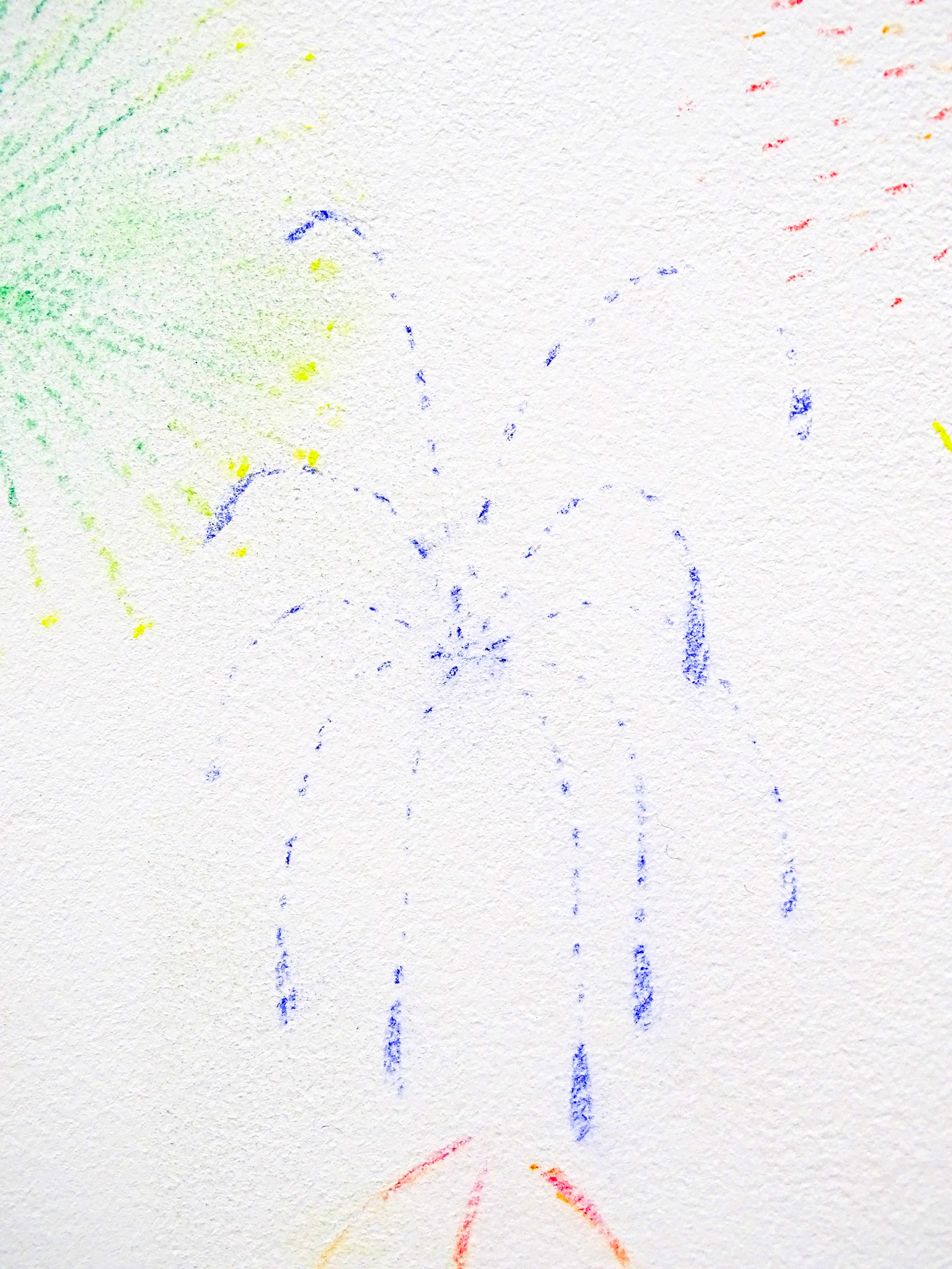 Alexia Atmouni, Faire parler la poudre (dessin mural participatif et évolutif), 2022 Crayon, pastel, papier, dimensions aléatoires. Exposition Recto/Verso, Atelier Bletterie, La Rochelle © Alexia Atmouni