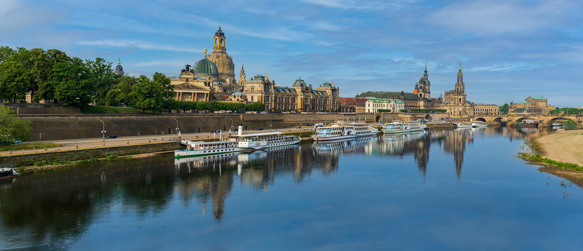 Altstadt Dresden View from Carolabrücke