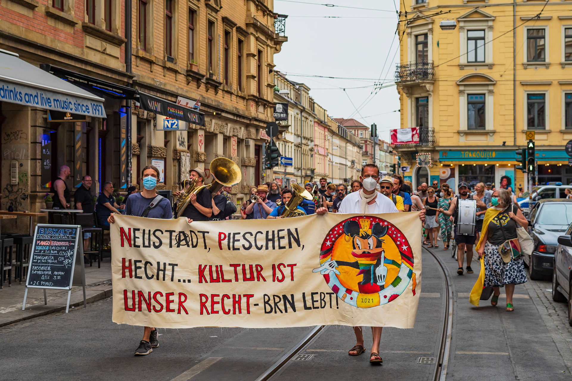 Demonstration in Dresden 2021-06-28