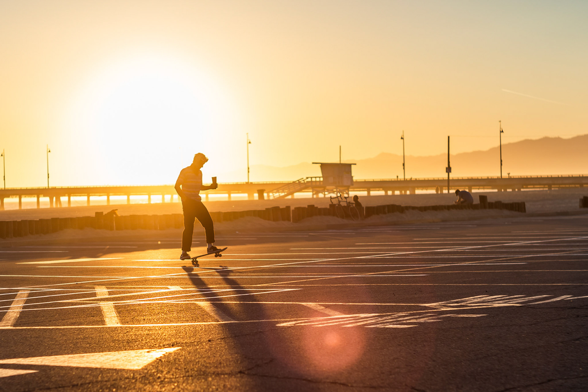 Skate Meditation with coffee