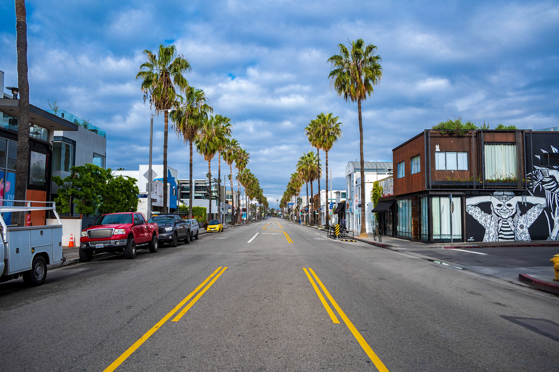 Empty Abbot Kinney Venice CA