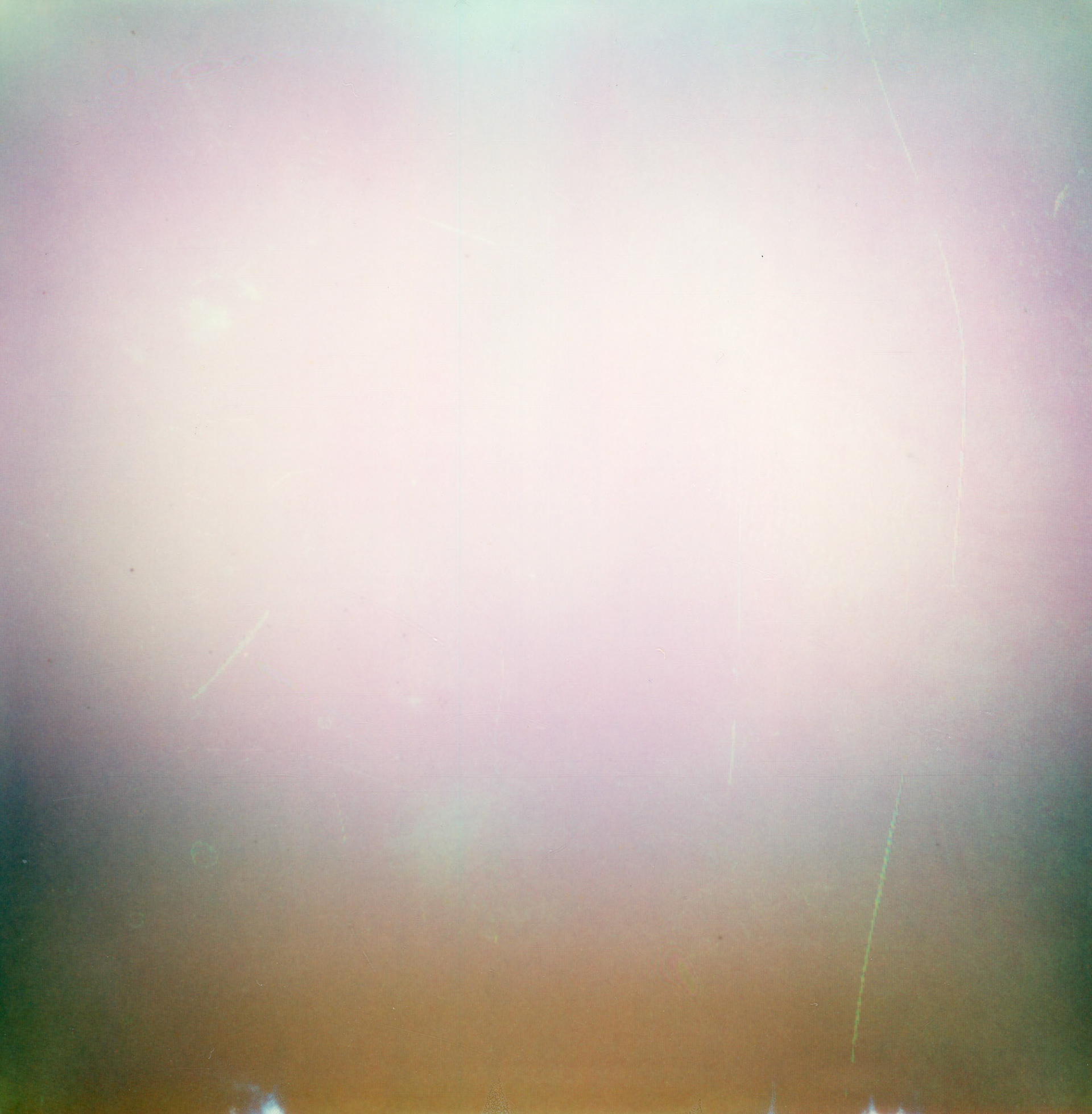 Fog 1. 2022, enlarged polaroid, 24" by 24".