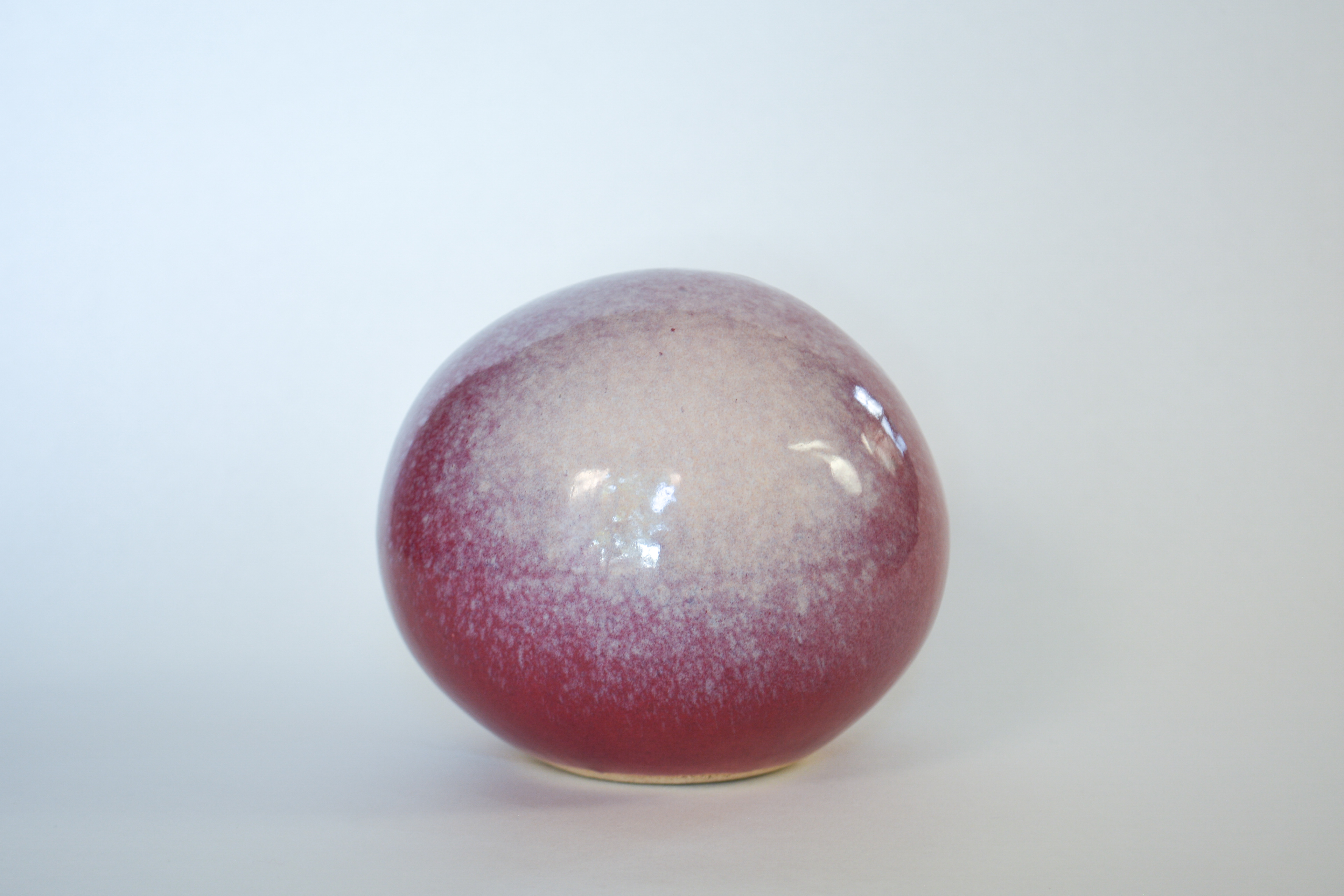 Dusk orb. 2024, glazed ceramic stoneware, 5" x 5" 4.5"h