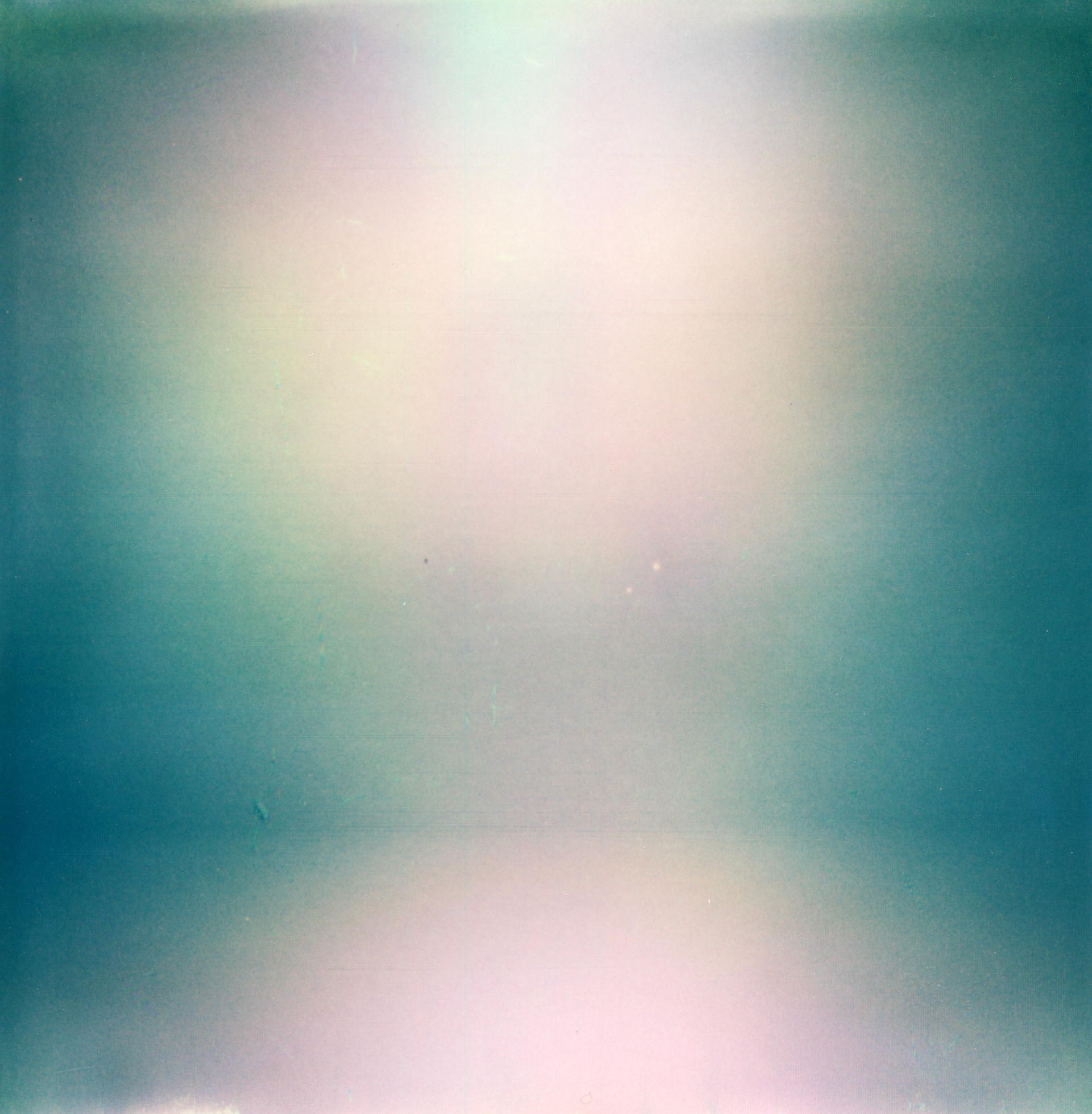 Solitude. 2023, enlarged polaroid, 2' by 2'.