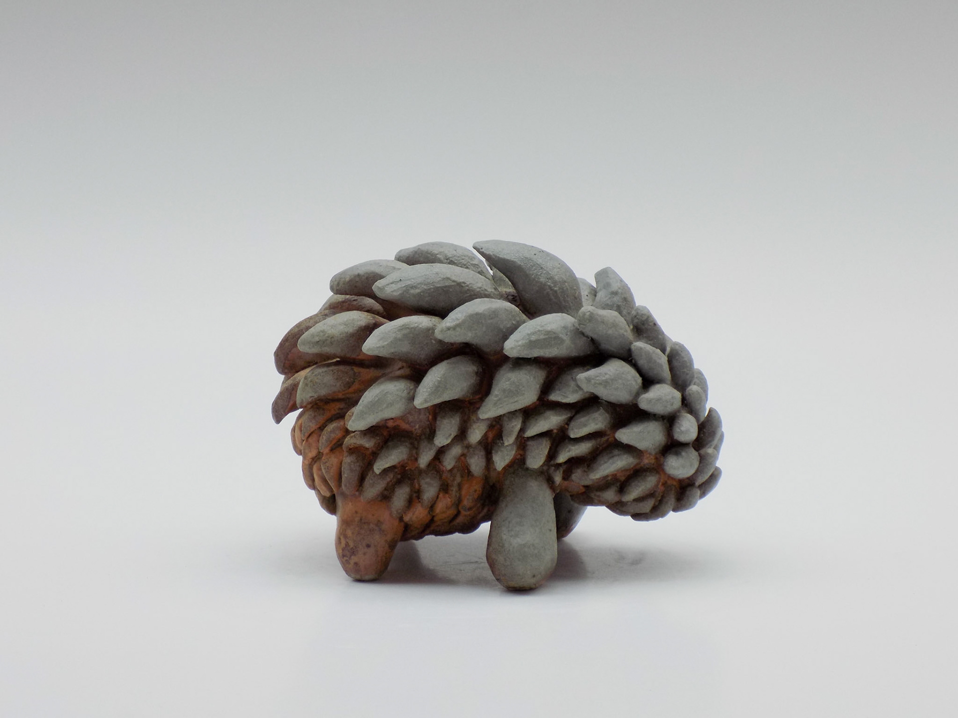 Felix I, 2019, ceramic stoneware, wood fired, 6” x 4" x 4.5”, Private Collection