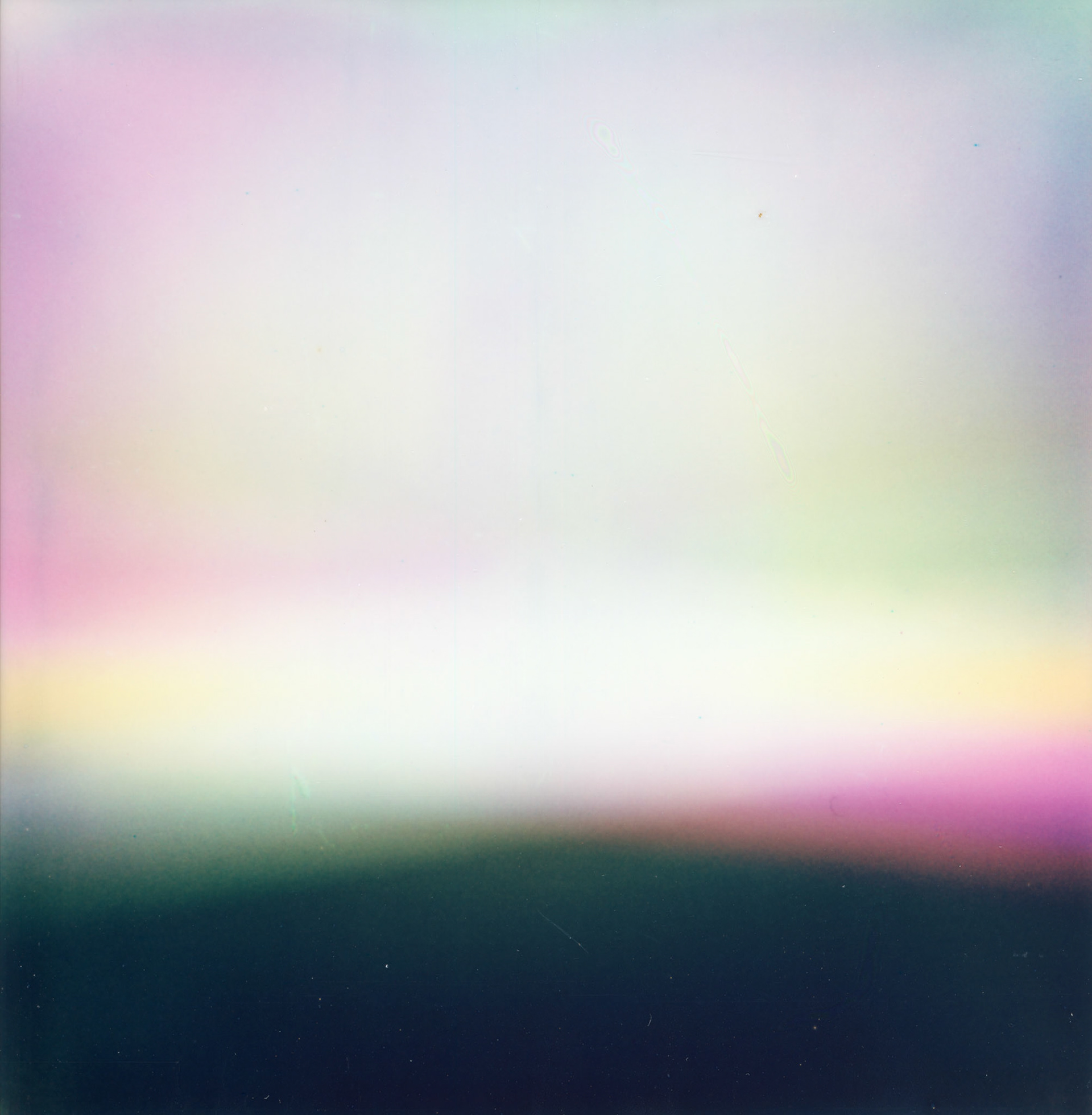 Solstice. 2024, enlarged polaroid, 24" by 24".