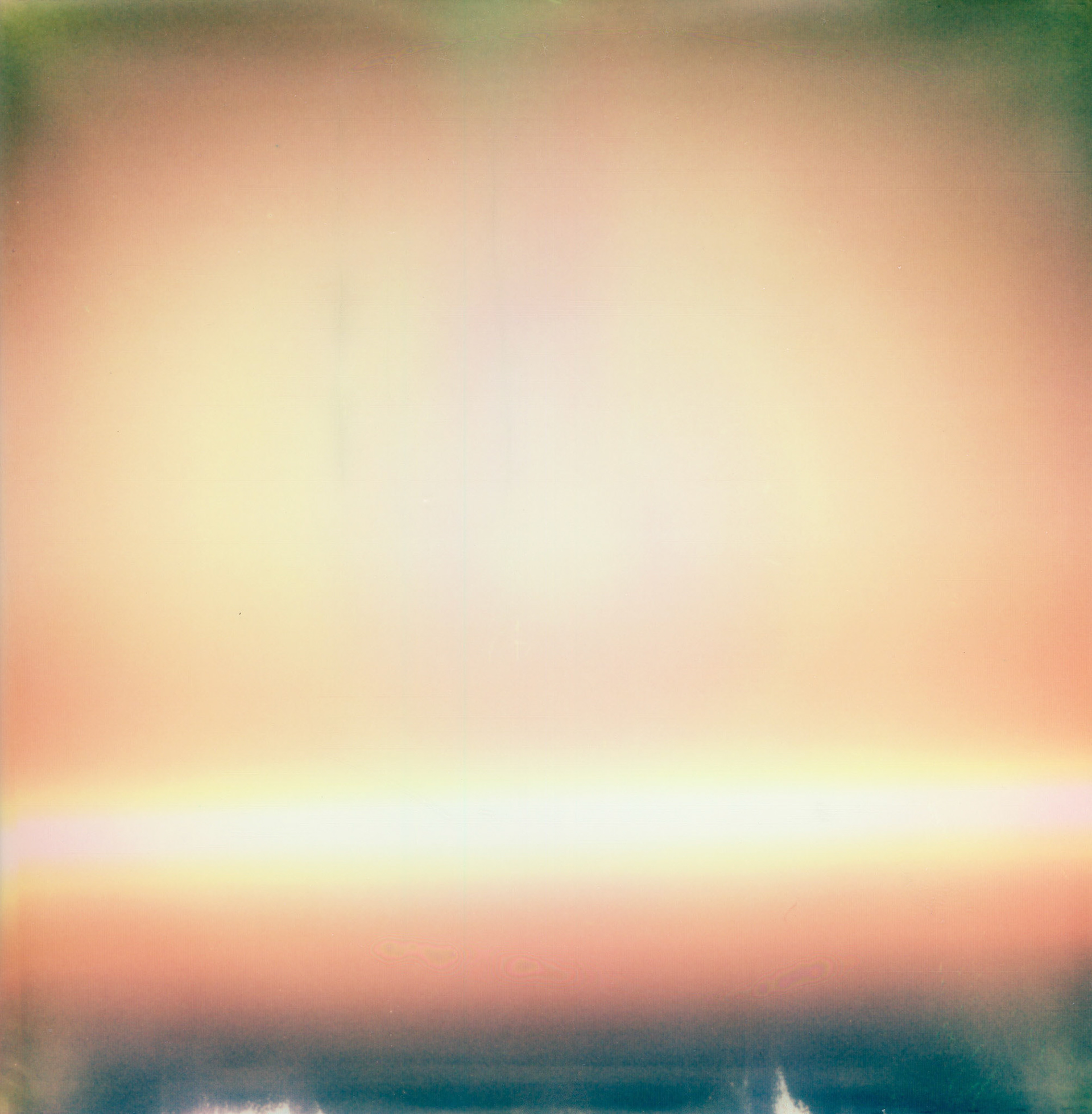The Toxic Plume off Nova Scotia. 2023, enlarged polaroid, 24" by 24".