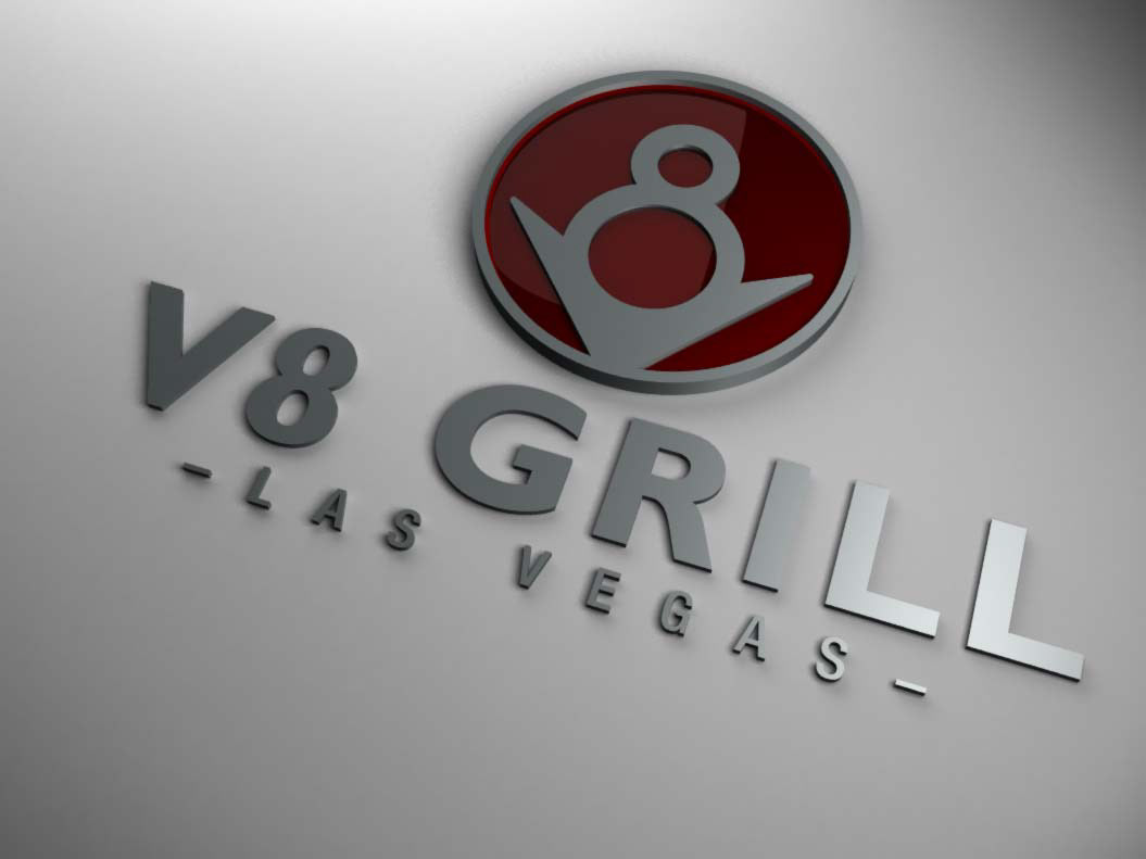 V8 Grill Logo