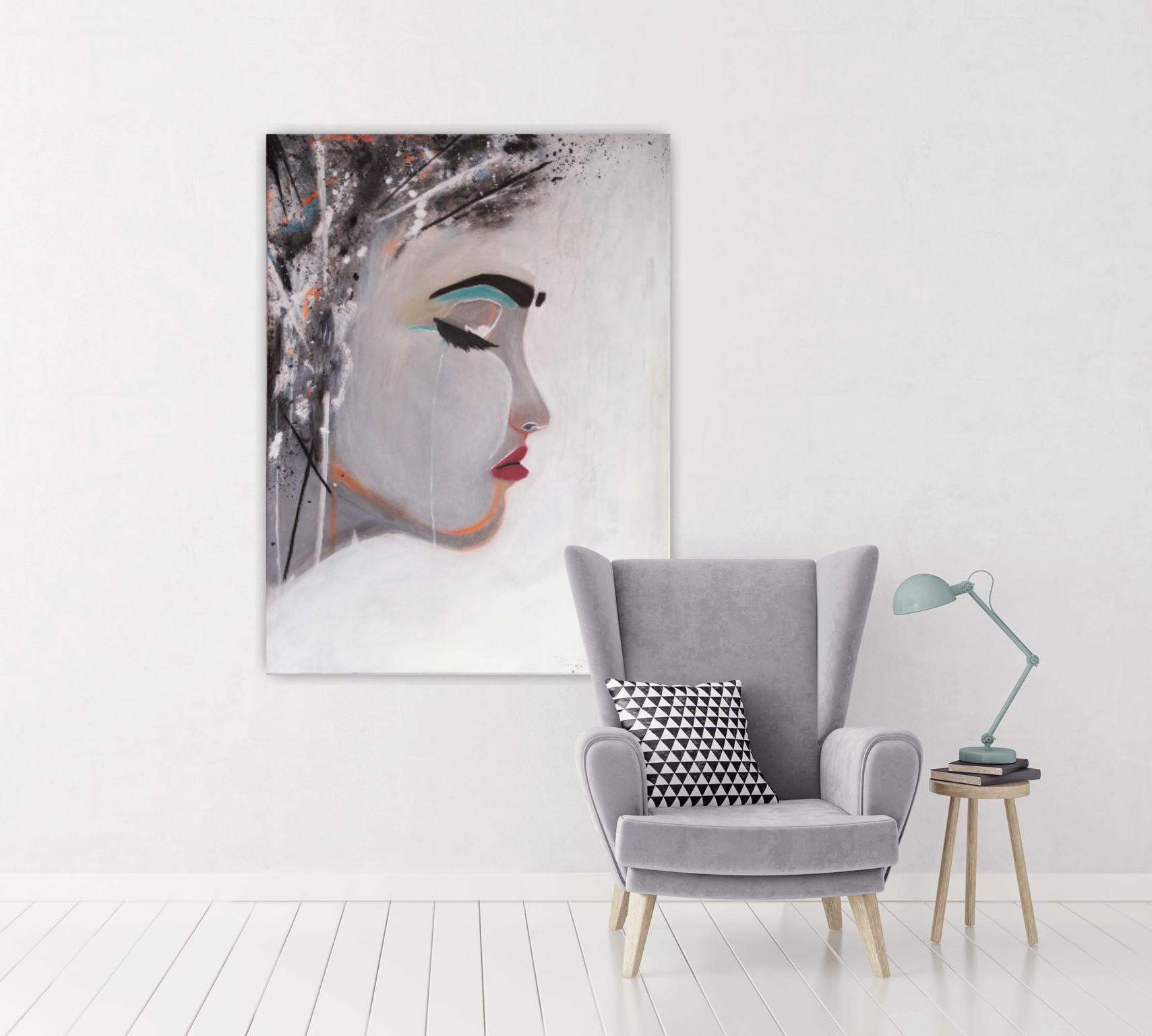 Abstrakt Portrait | 100x70cm | 2018 | Fotodruck mit Acryl | unverkäuflich
