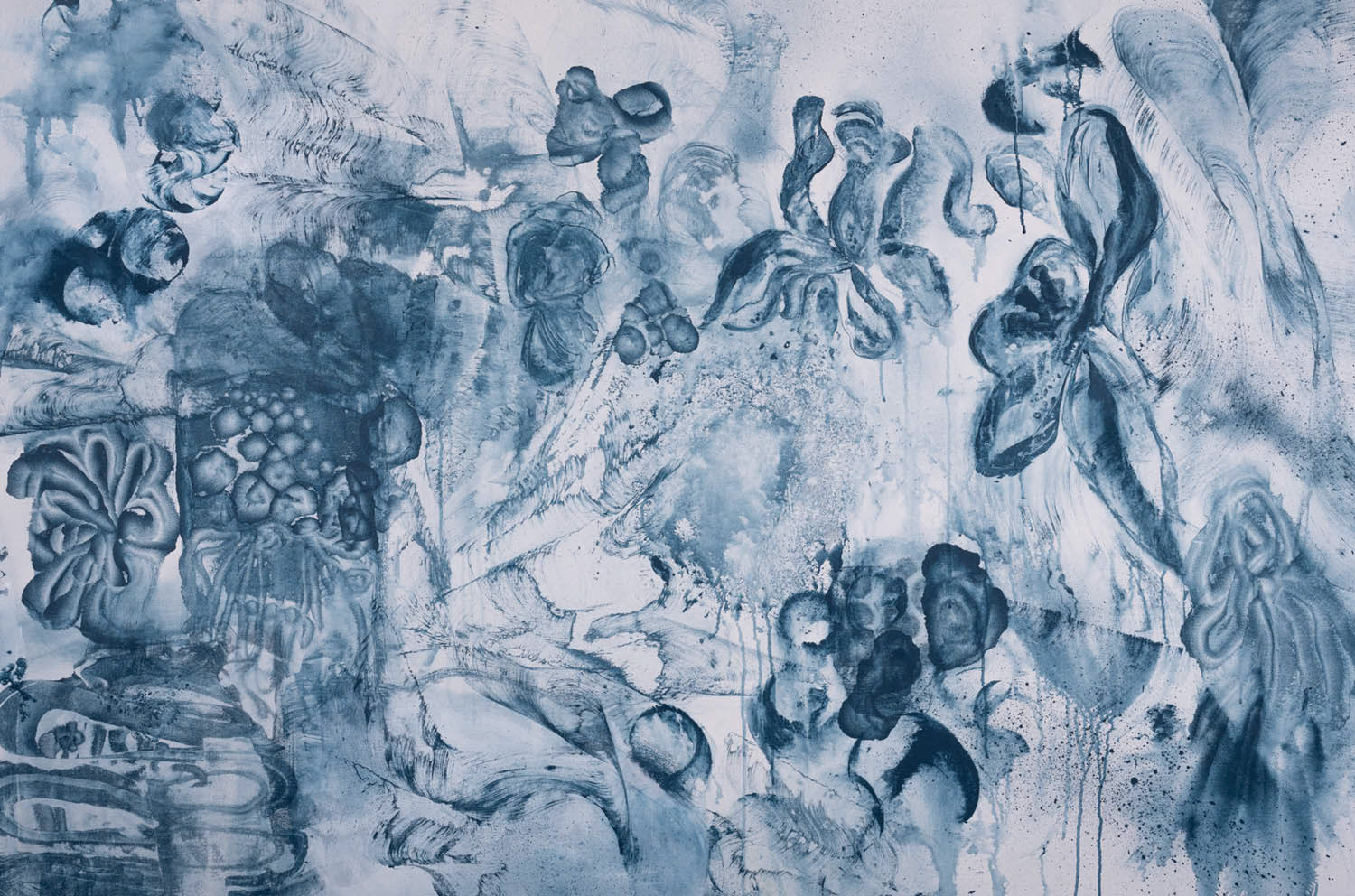 SOLD  -  "Cyanotype  1" -     42 x 64