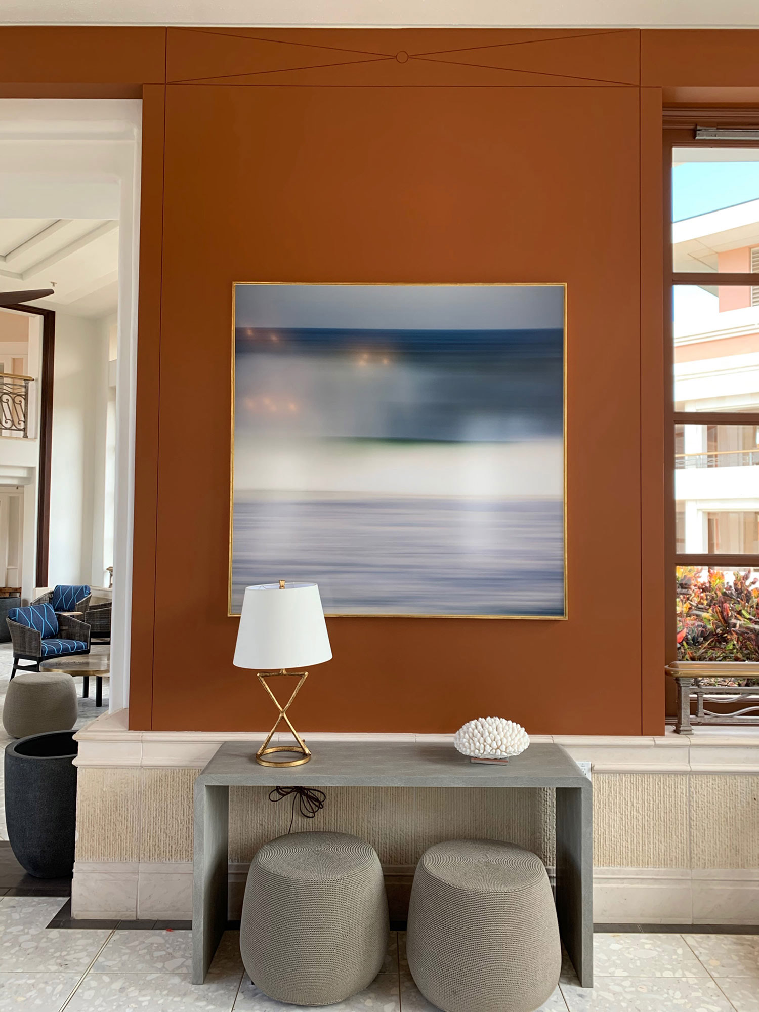 2020 - Kay + Hannah Associates, "SeaGlass 9" Grand Wailea detail