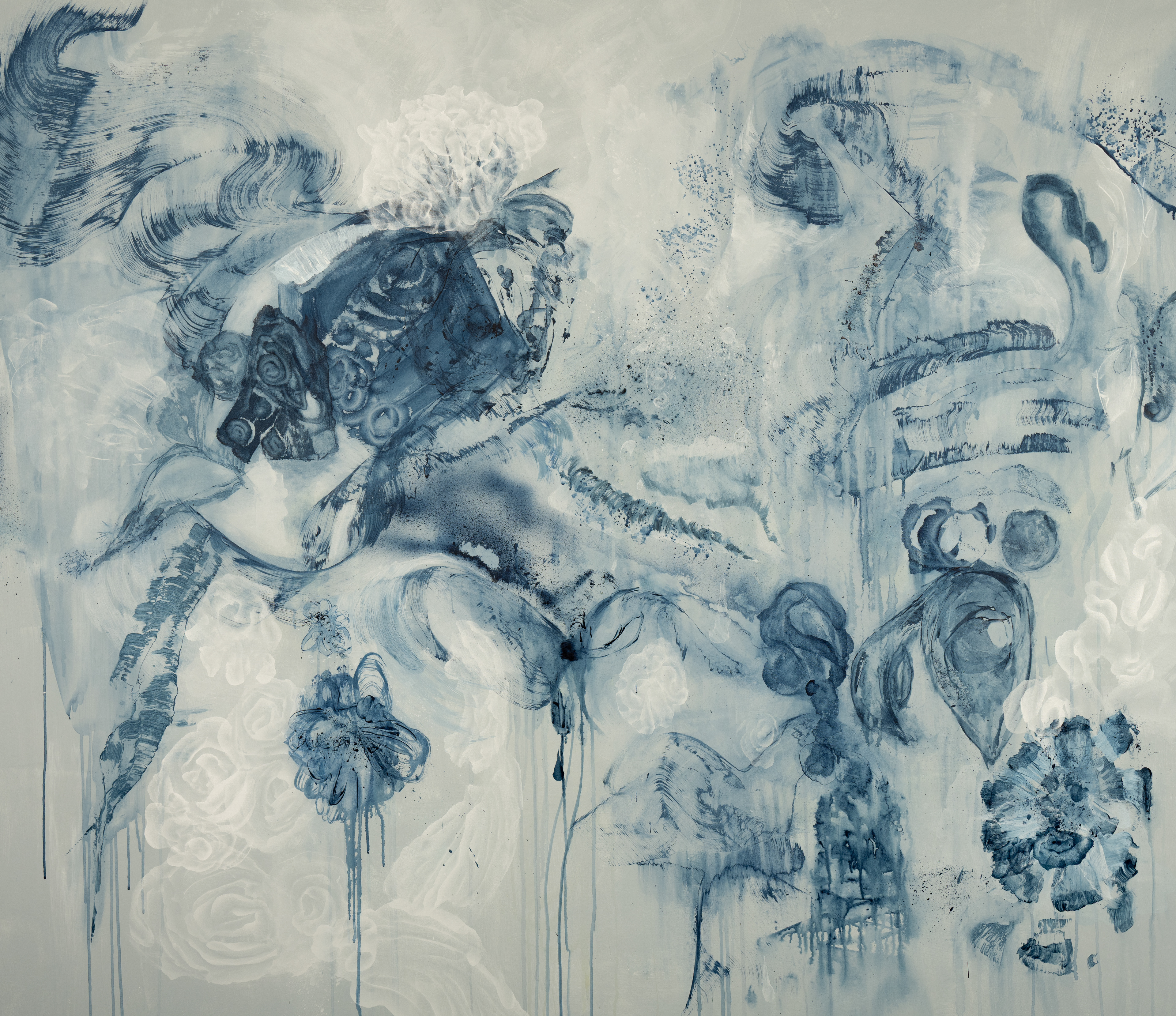 "Cyanotype"  -   62 x 74