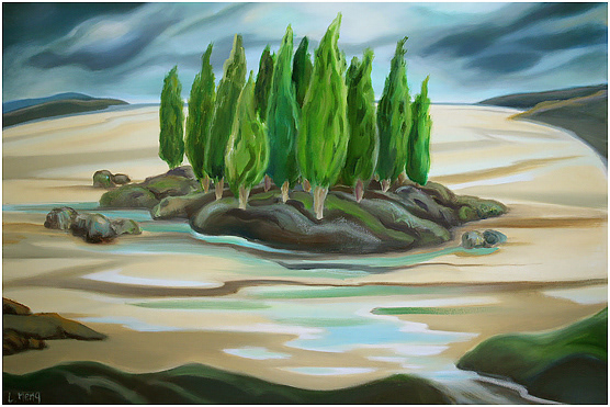 north island low tide 24 X 36 PC- new westminster