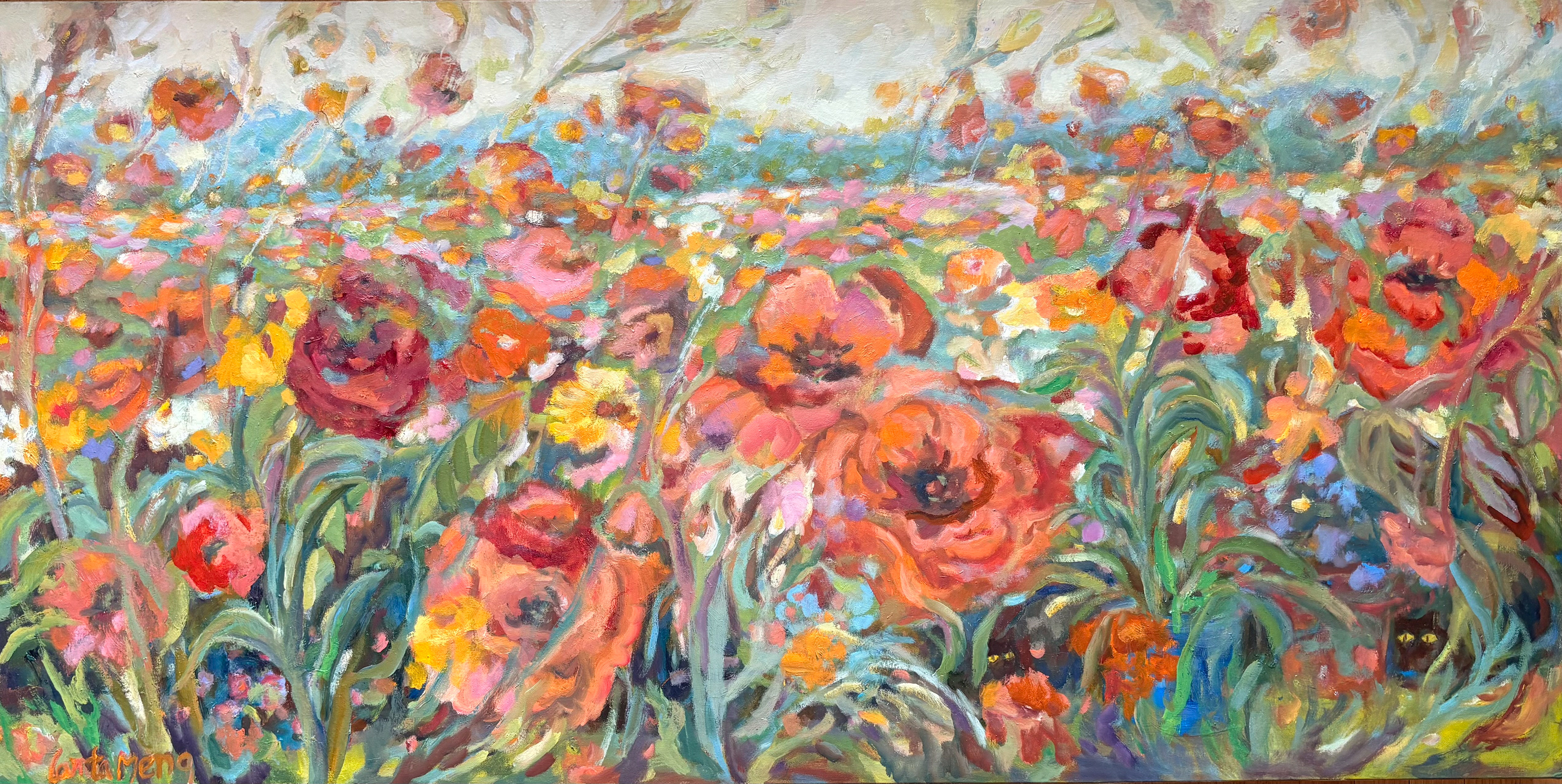Poppy Fields 24 X 48