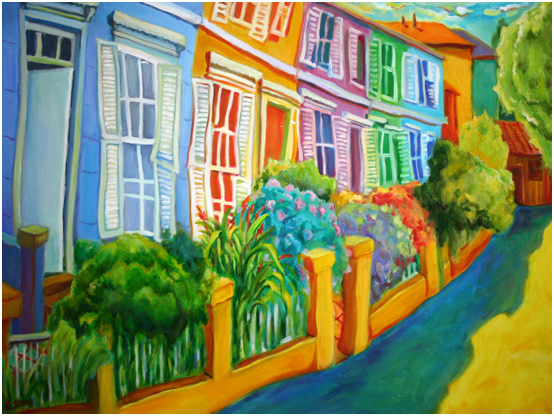 valparaiso rowhouses 38 X 40 PC- valparaiso, chile