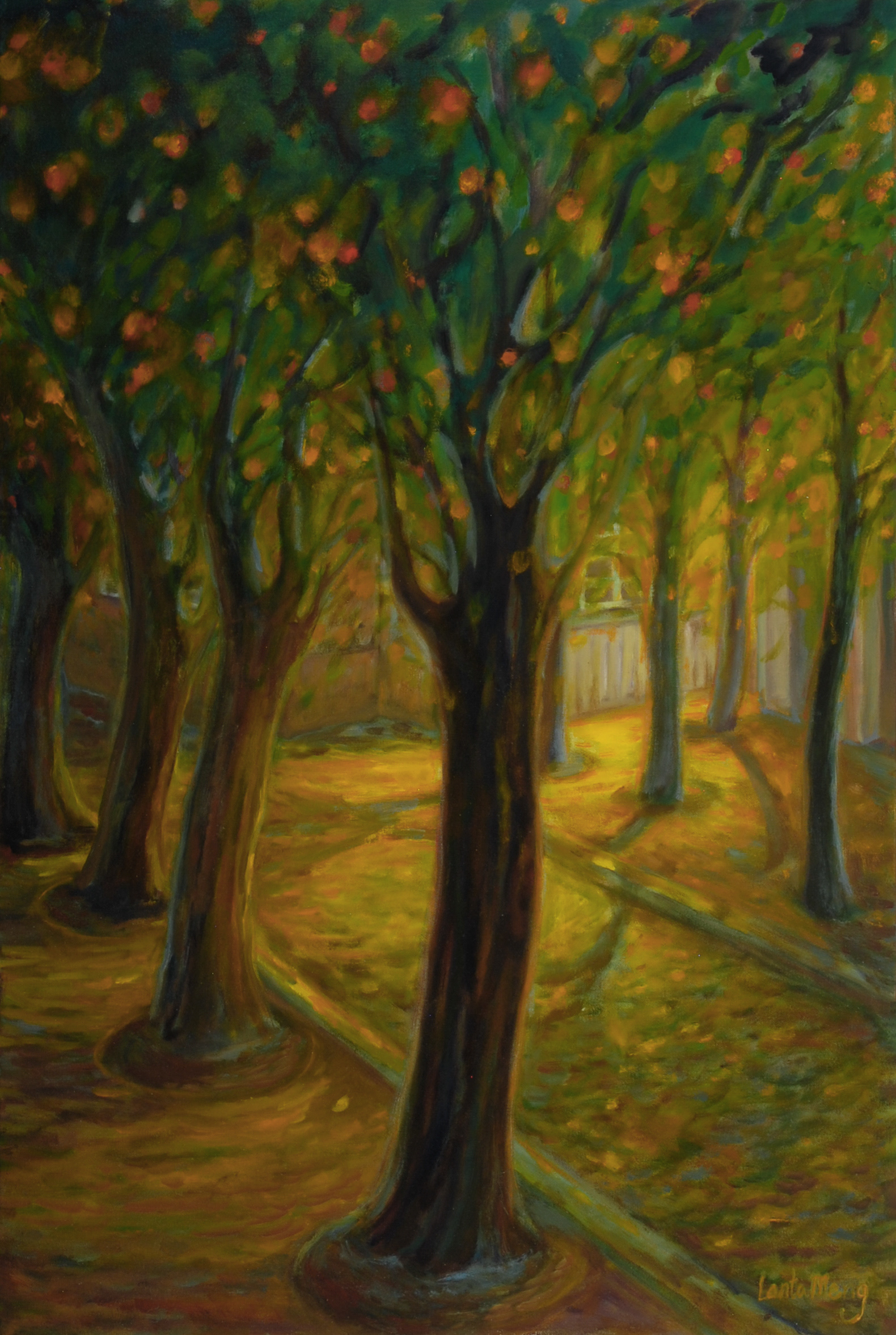 Orange Trees in Seville  36 X 24