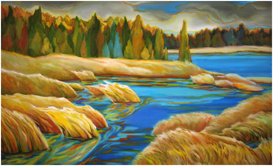 70 mile house 48 X 72 corporate collection vancouver