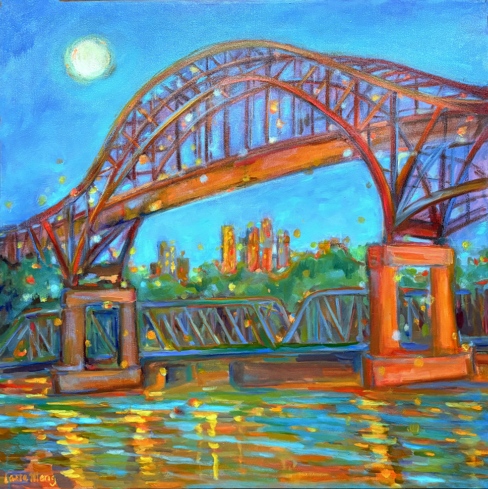 Pattullo Bride in Moonlight  30 X 30 