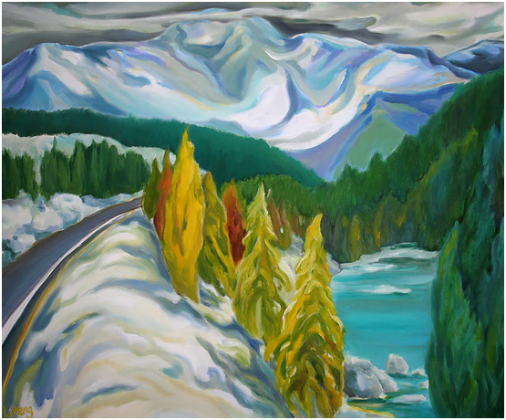 my own backyard 30 X 36 PC- burnaby