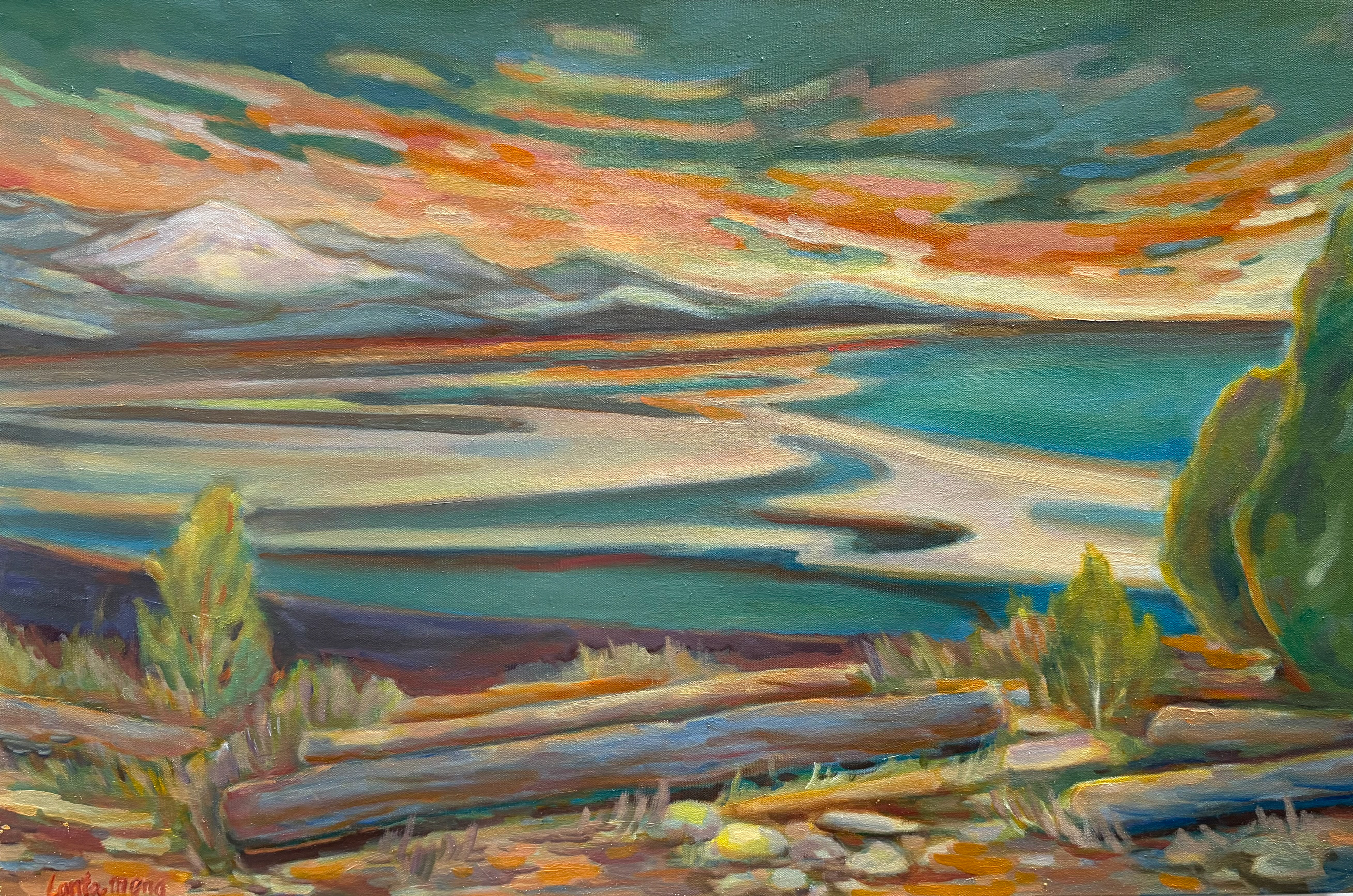 White Rock Beach 24 X 36