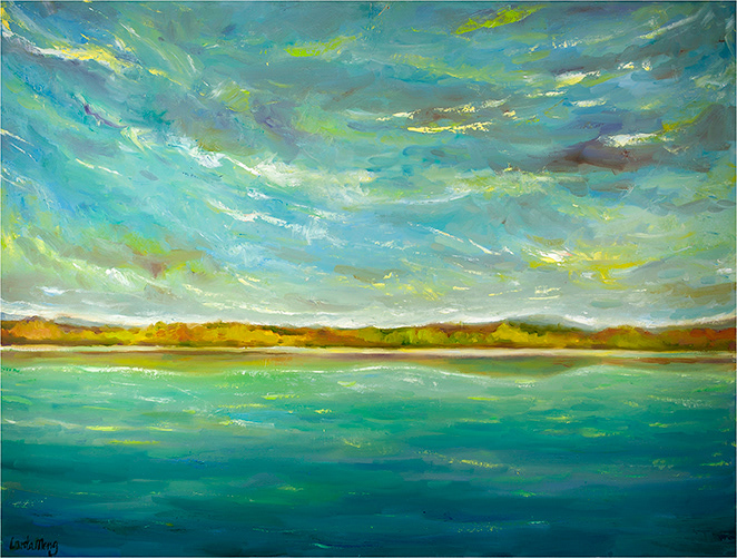 green lake II 30 X 40 PC- auckland new zealand