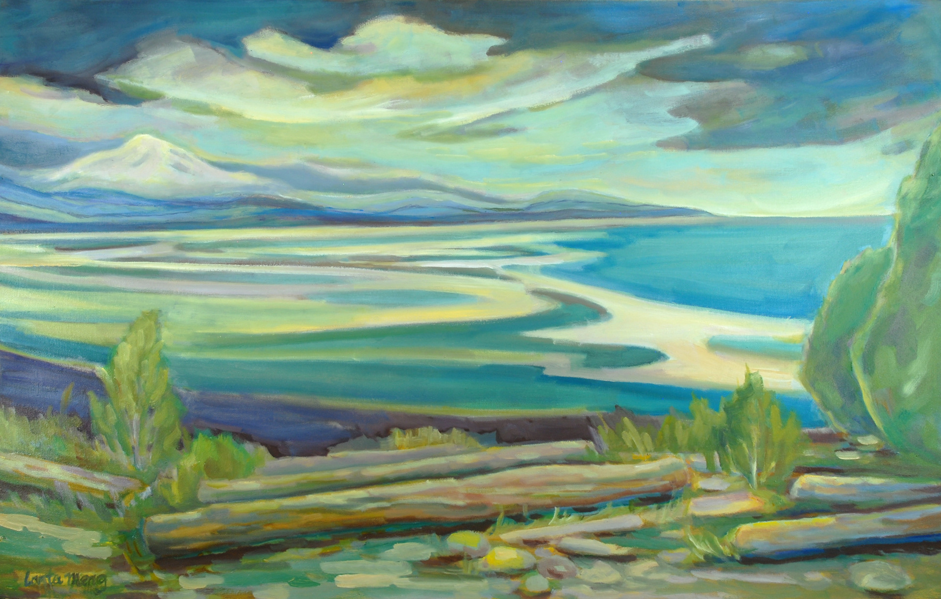 White Rock Low Tide 24 X36