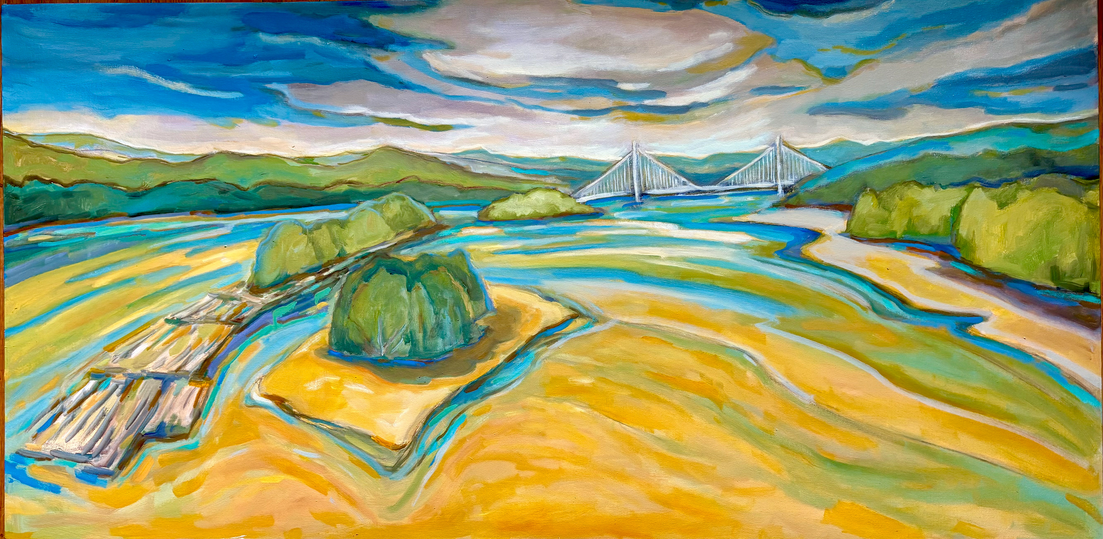 Bridge and River 24 X48
