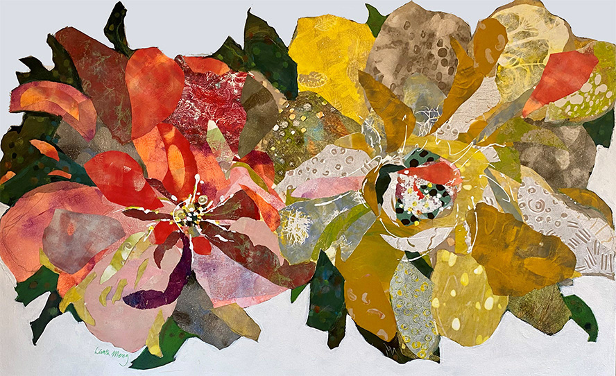 Kaleidoscope Flowers 24 X 36