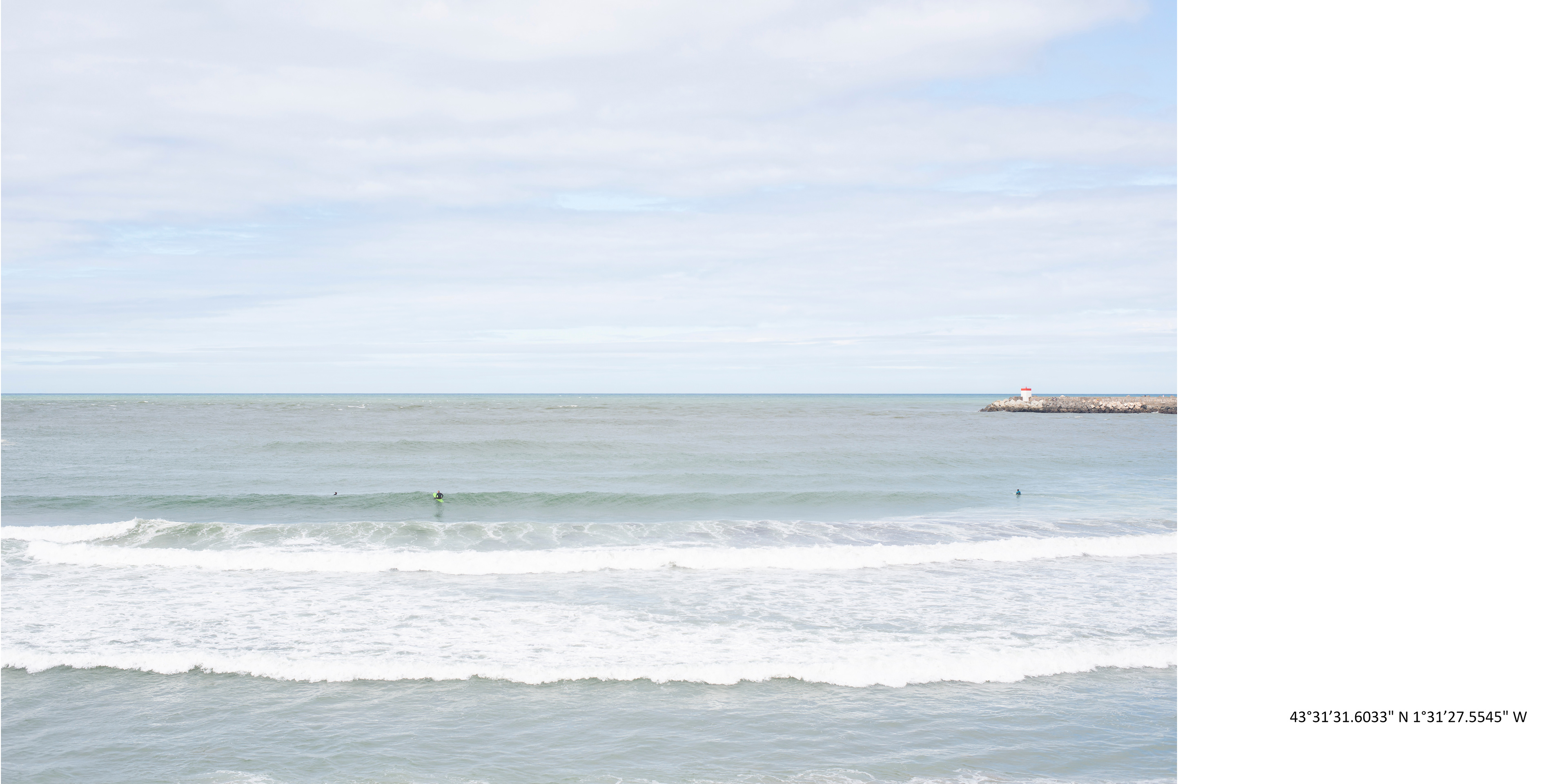 Lieu de prise de vues : Anglet, plage de La barre - Date : 1/10/2022 - Note : le temps est bon, les nuages reviennent, vent convenable.
