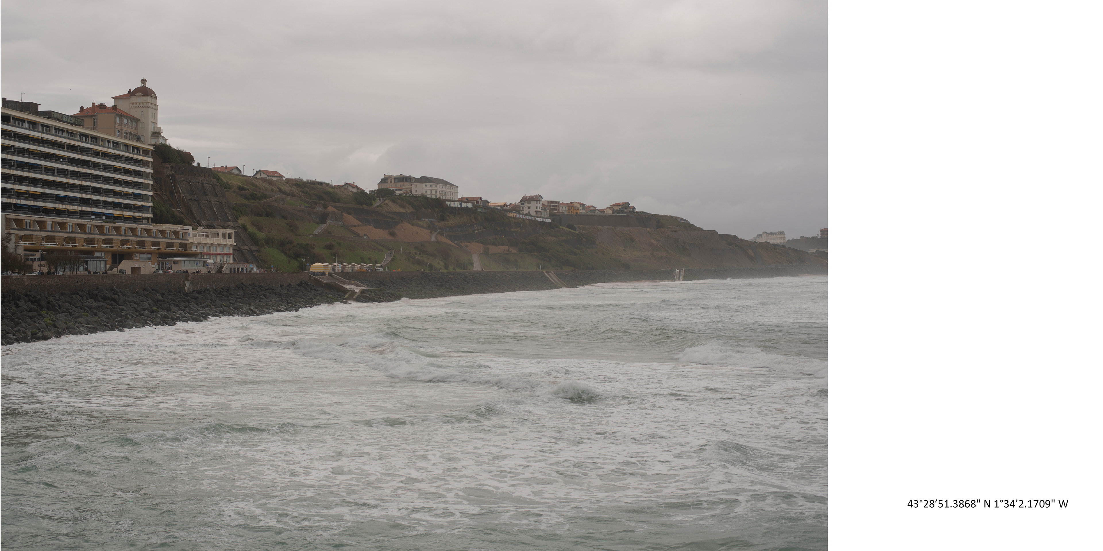 Lieu de prise de vues : Biarritz - Date : 02/04/2023 - Note : le temps est à la pluie, vent fort.