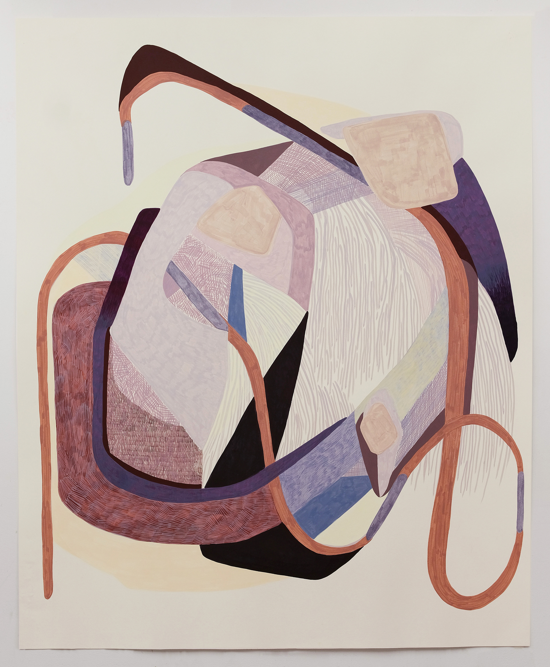 070324 Egg tempera on paper, 2026, 114.5cm (w) x149 cm (h)