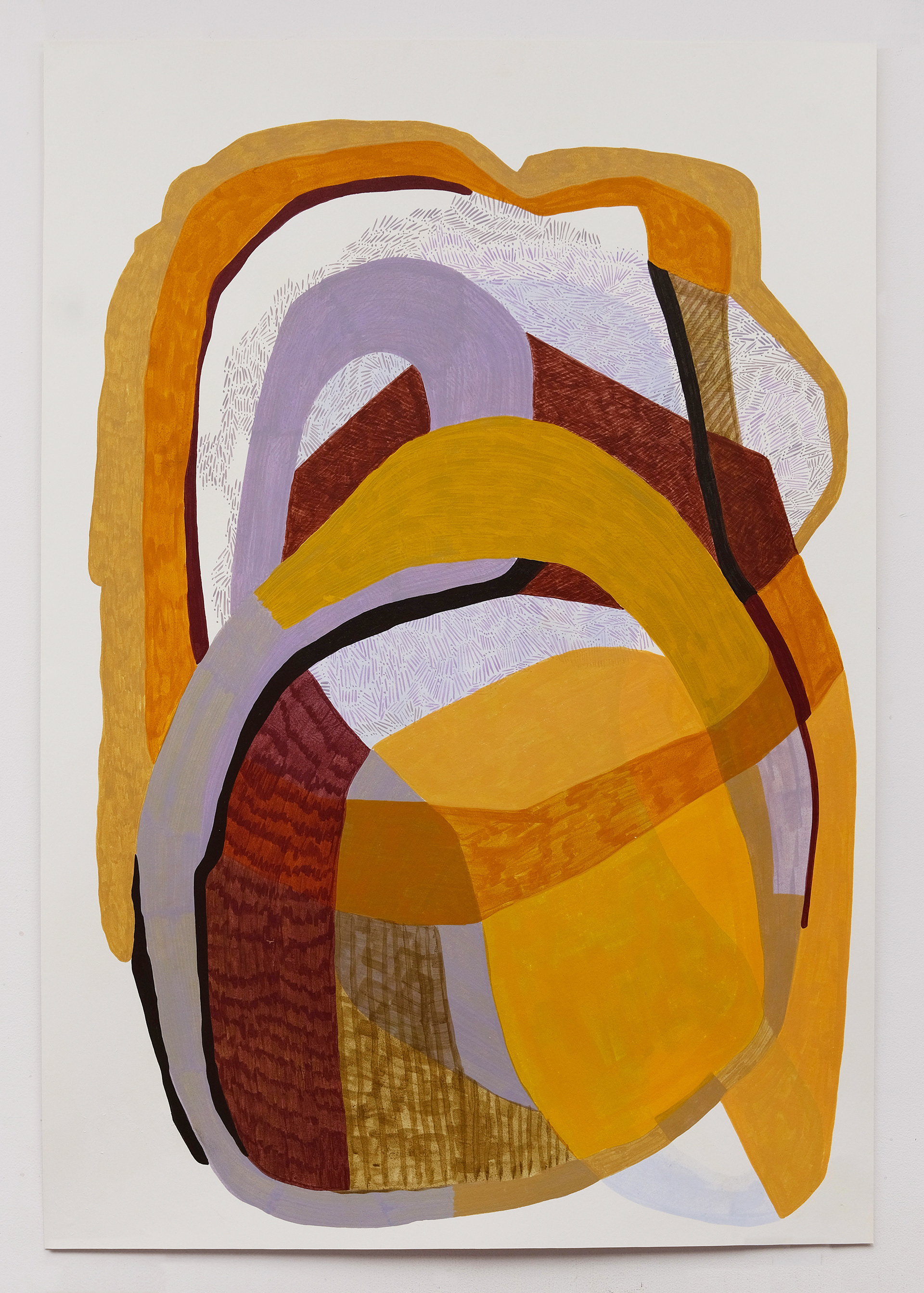 211024 Egg tempera on paper, 2026, 66 cm (w) x 94.5 cm (h) 021023 Egg