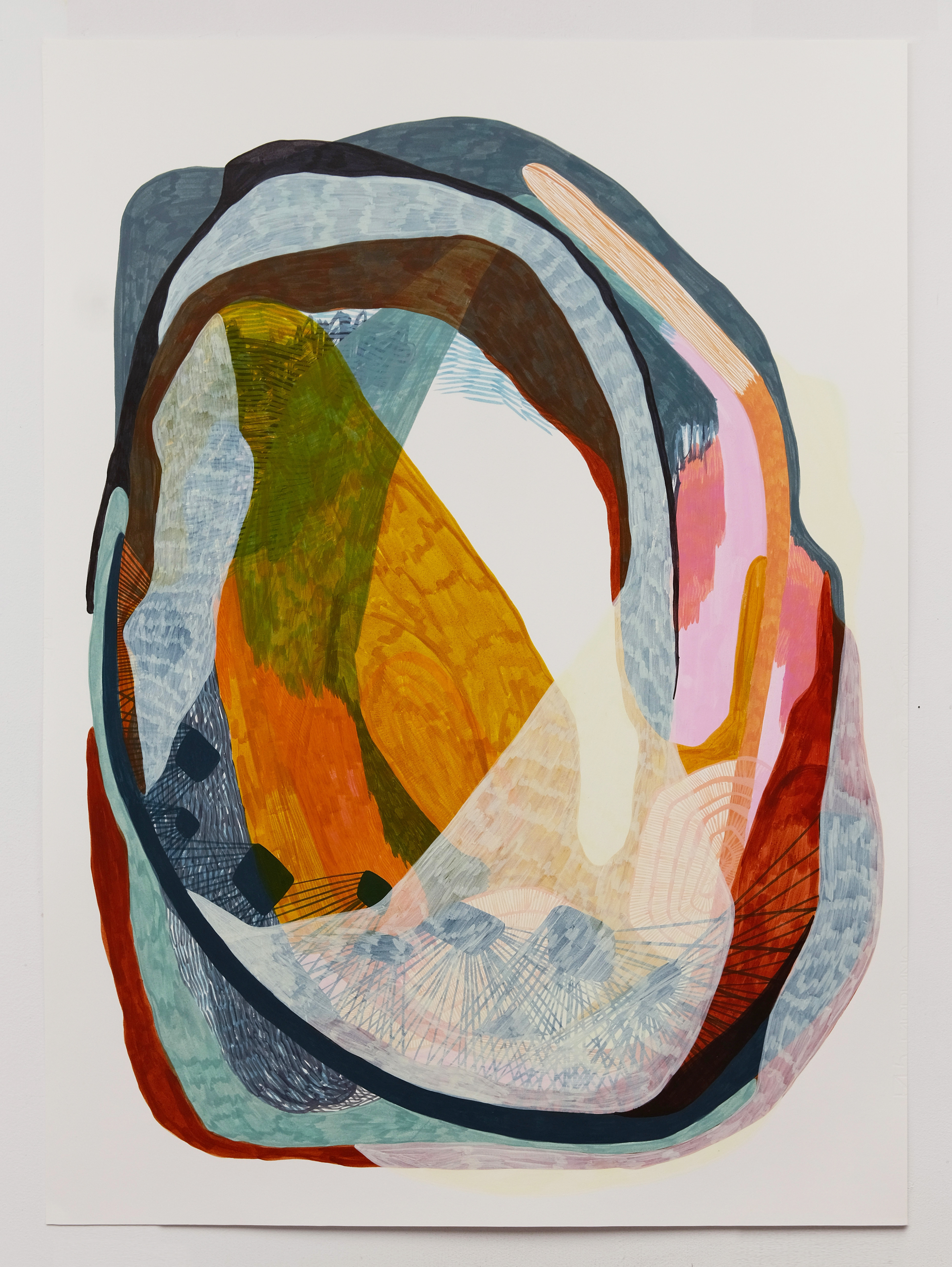 170324 Egg tempera on paper, 2026, 66 cm (w) x 94.5 cm (h)