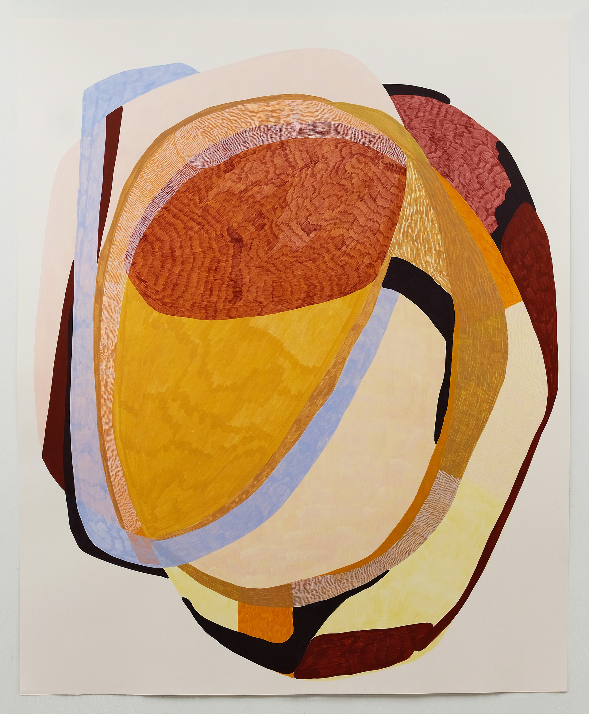 251223 Egg tempera on paper, 2026, 114.5cm (w) x149 cm (h)