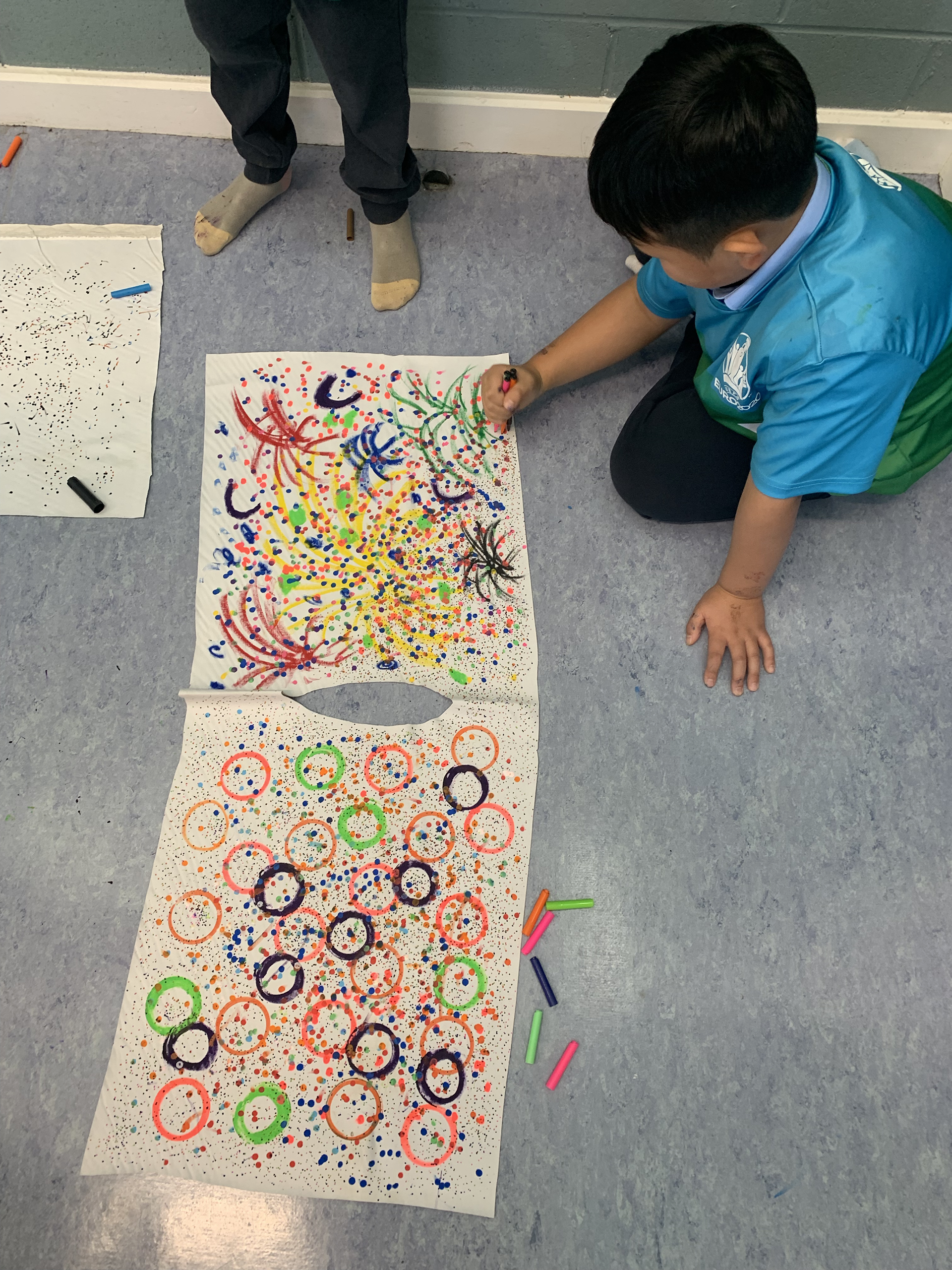 Making a surface to wear for our human sculptures