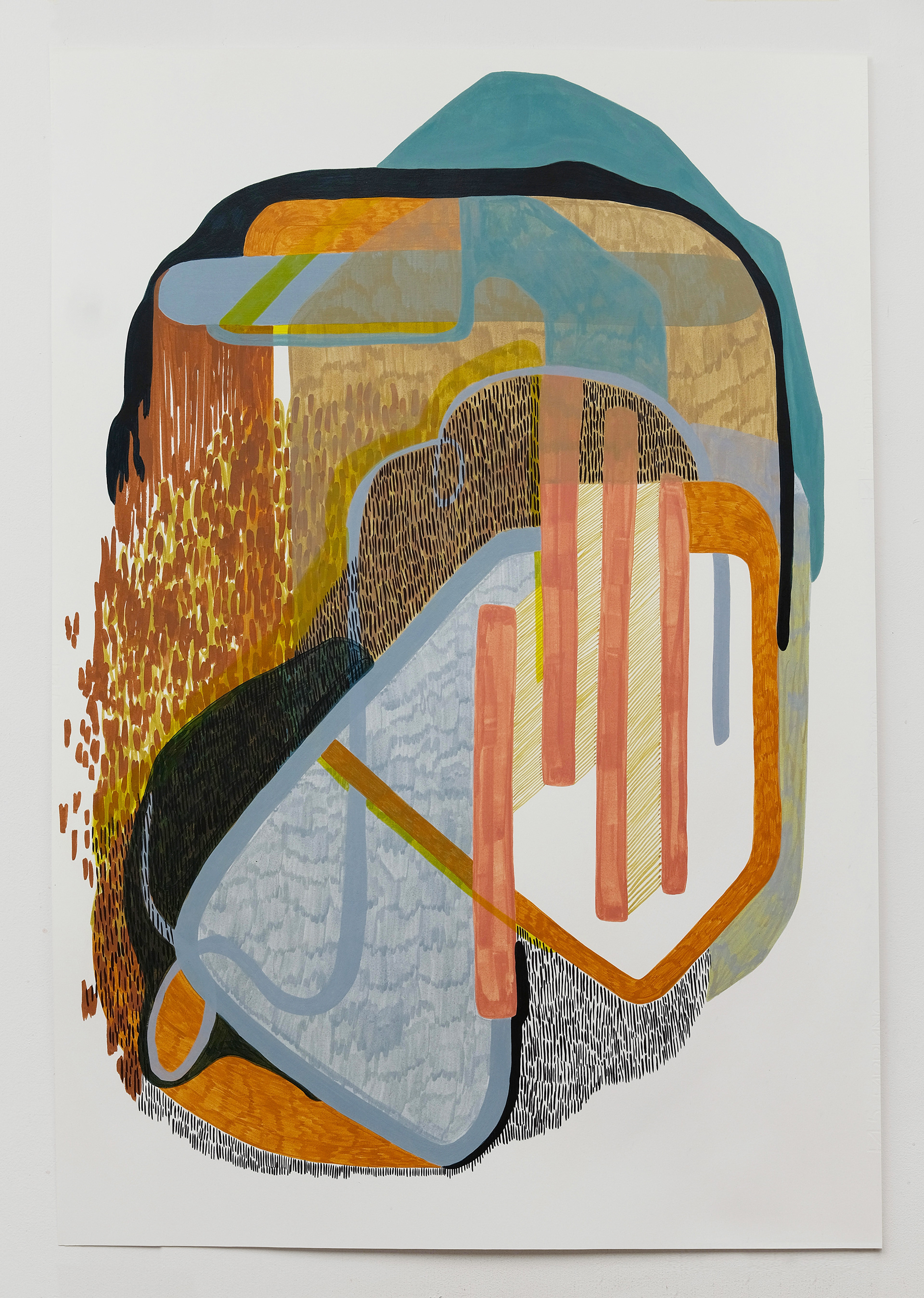 021023 Egg tempera on paper, 2026, 66 cm (w) x 94.5 cm (h)