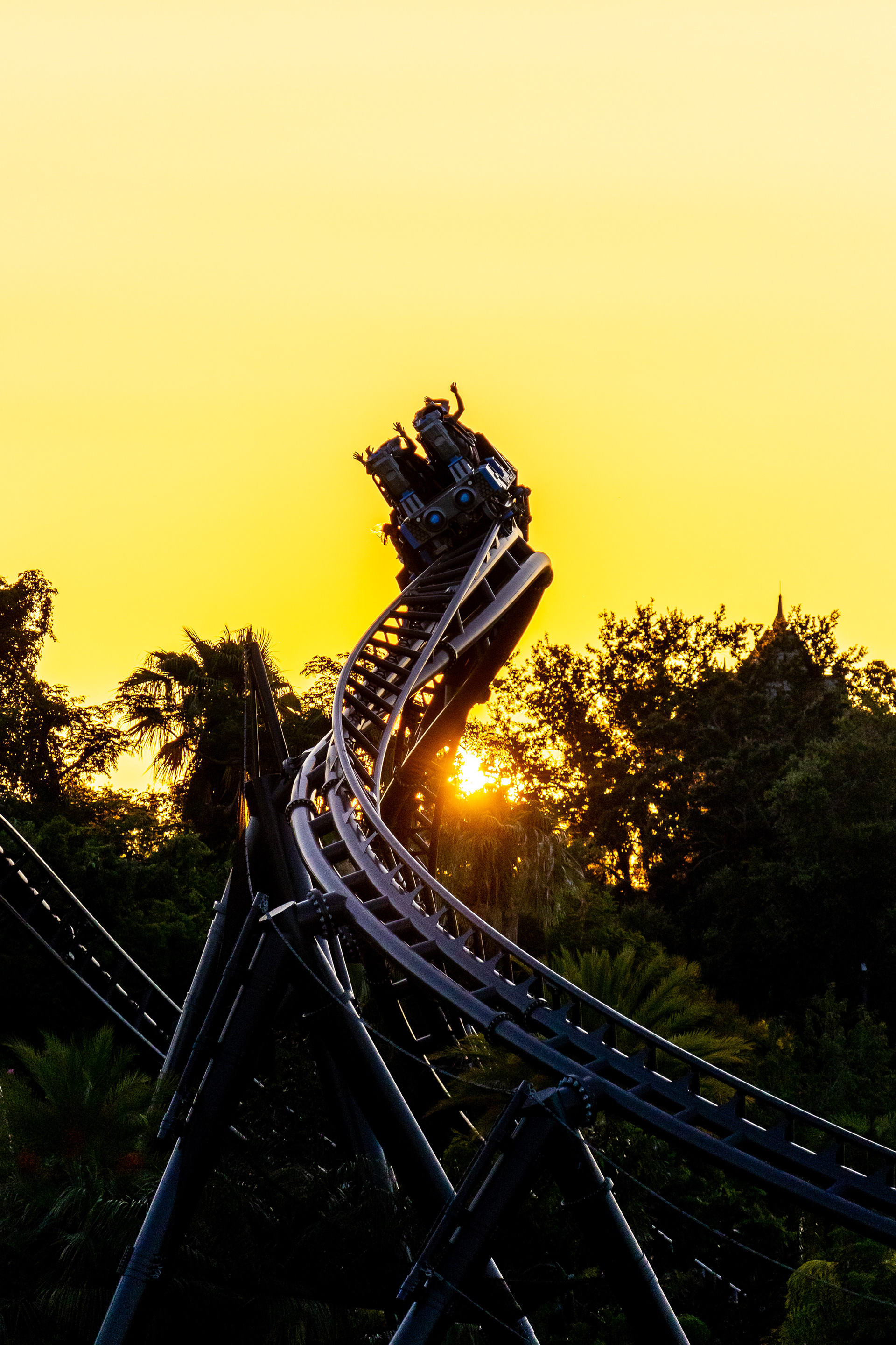 Velocicoaster Golden Hour