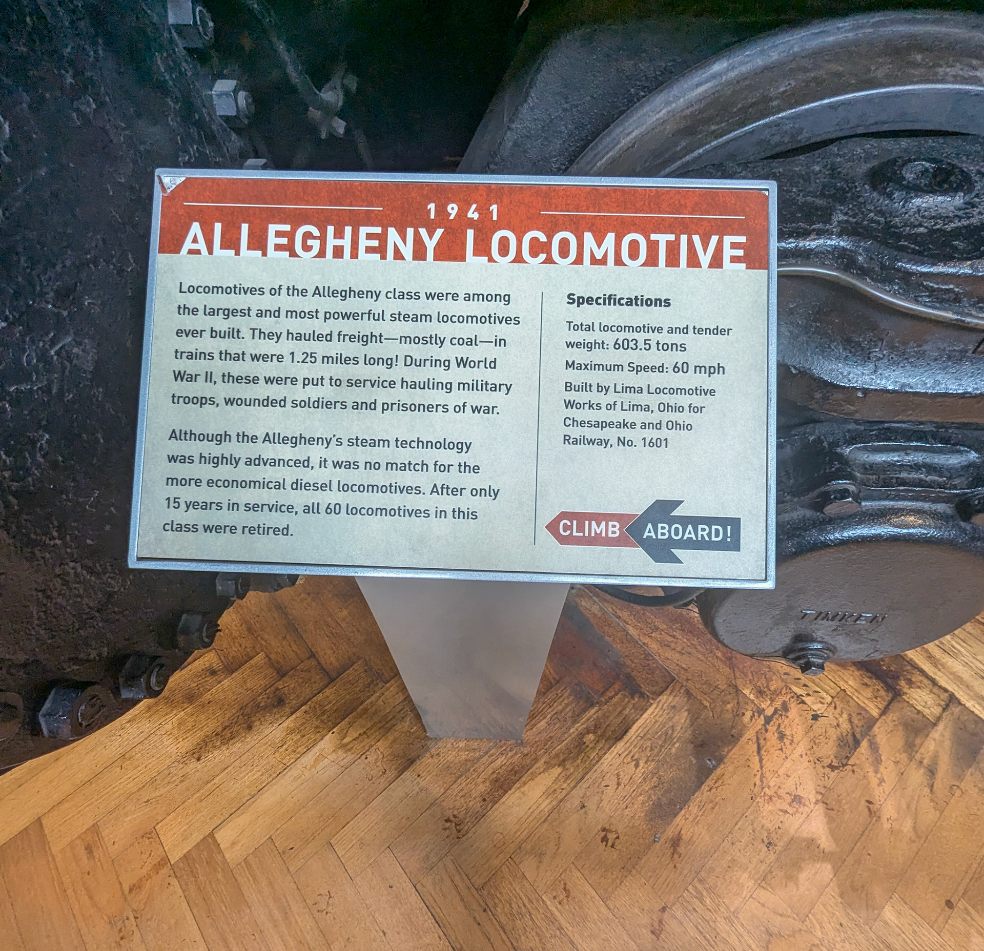Allegheny Locamotive Info