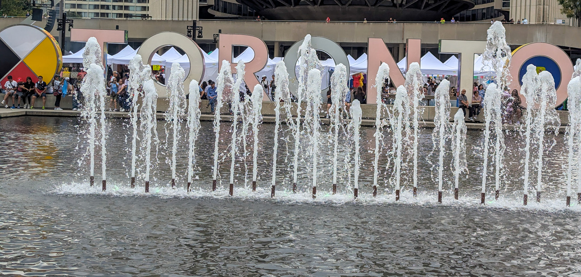 Sign errected for 2015 Pan-Am games