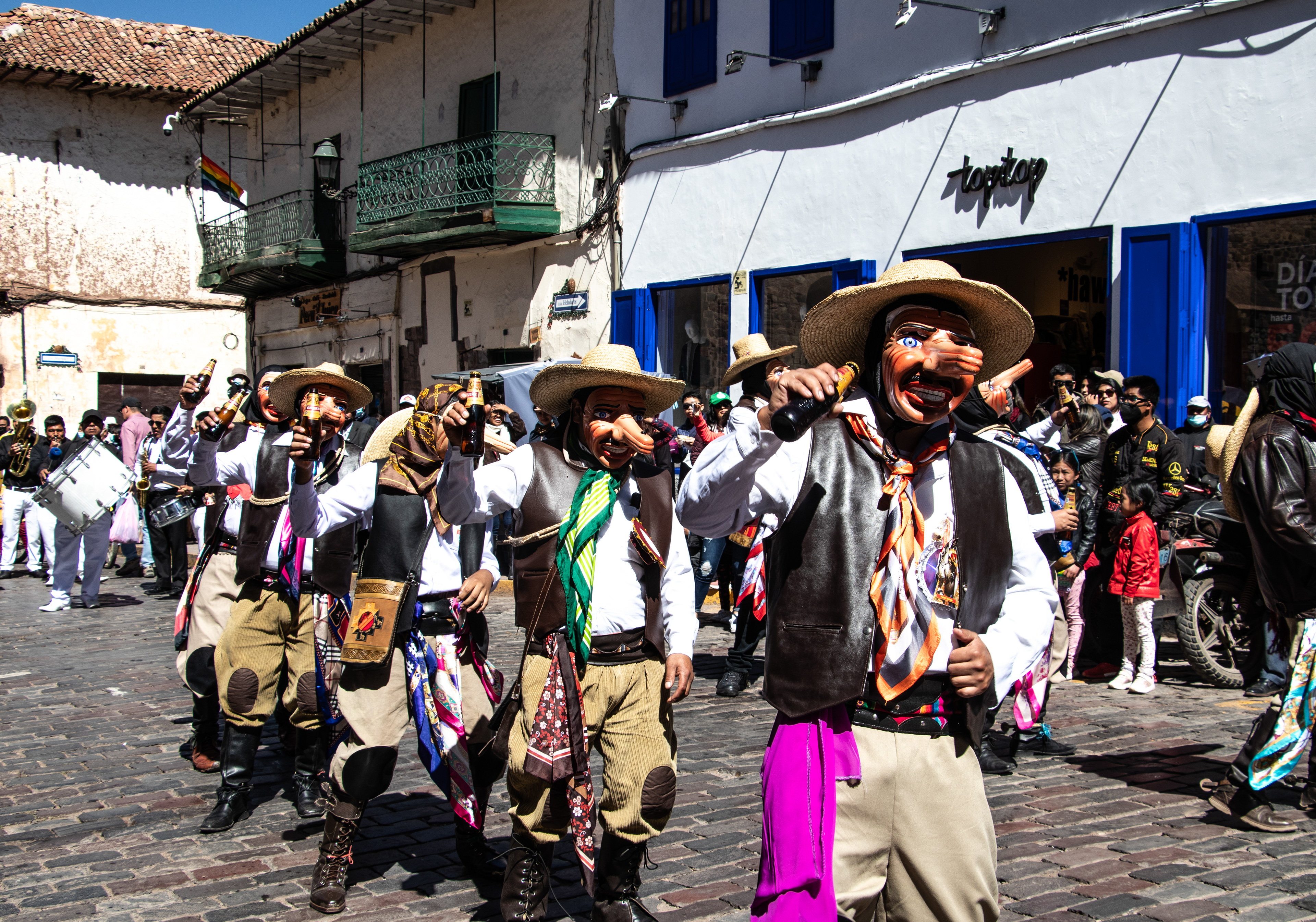 Máscaras de Paucartambo, Cusco Perú. Expresión cultural y artística declarada Patrimonio Cultural de la Nación.