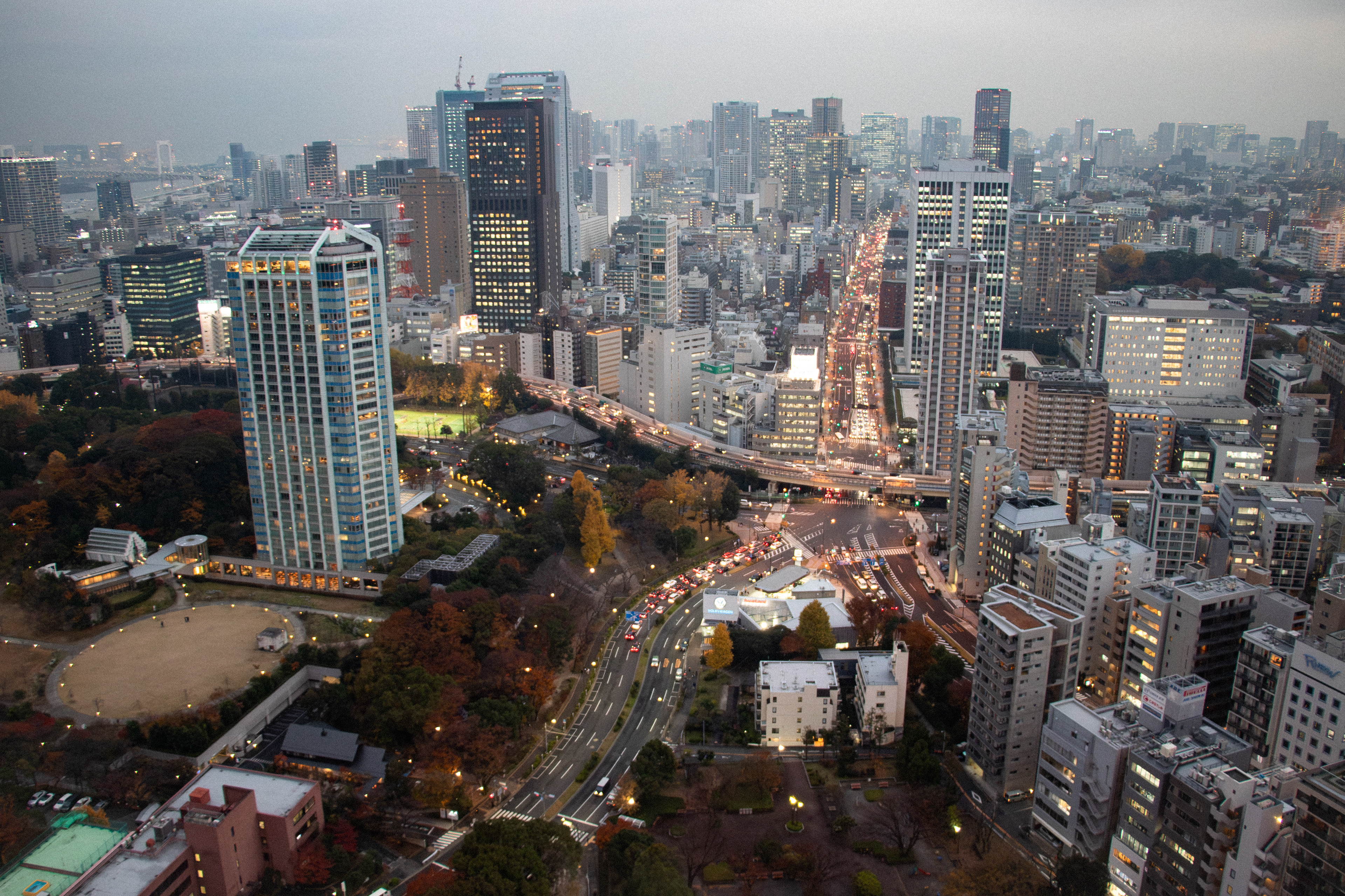 Vista de Tokio, desde la Tokio Tower, Japón